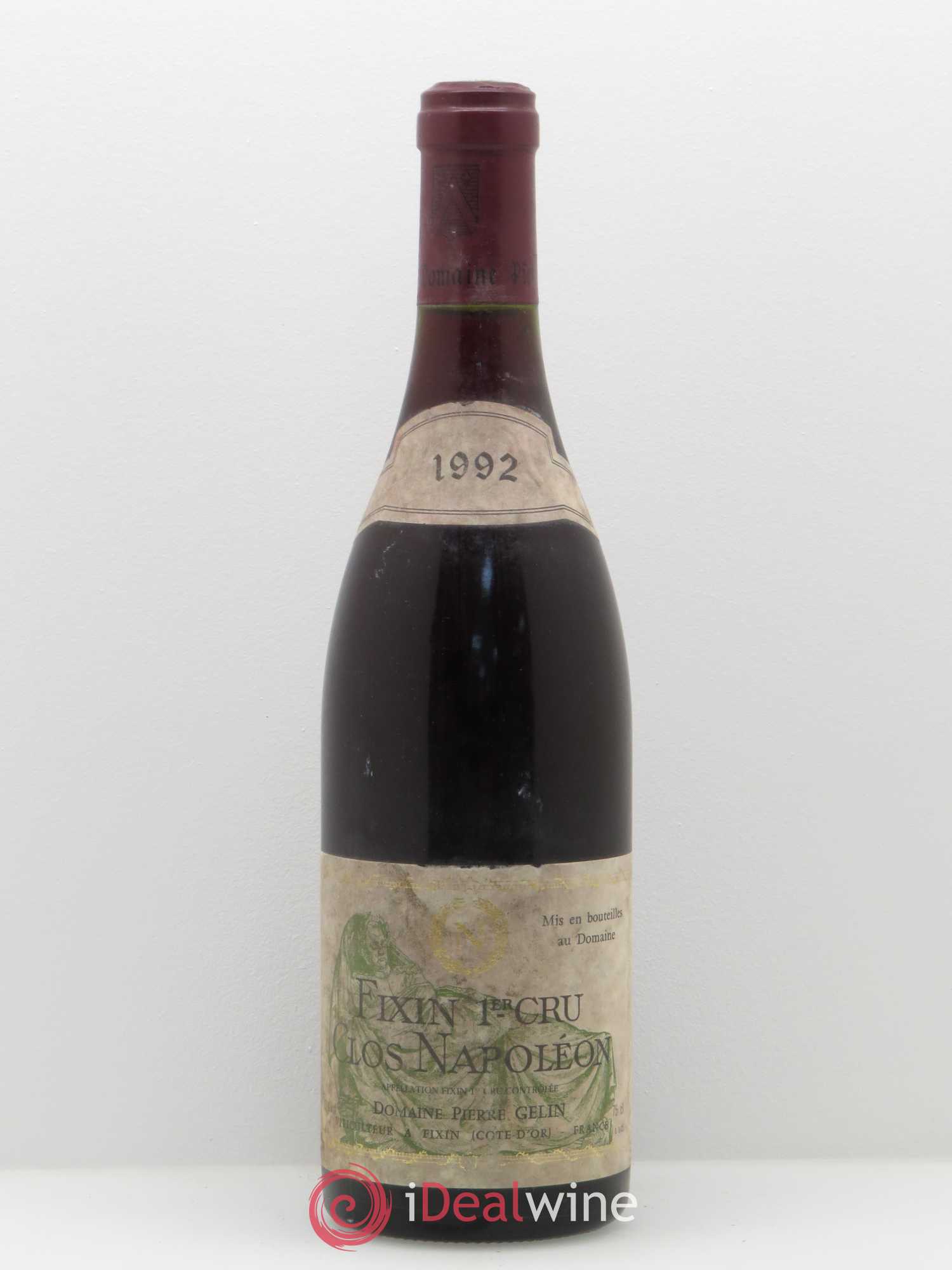 Fixin 1er Cru Clos Napoléon Domaine Pierre Gelin 1992 - Lot de 1 bouteille - 0