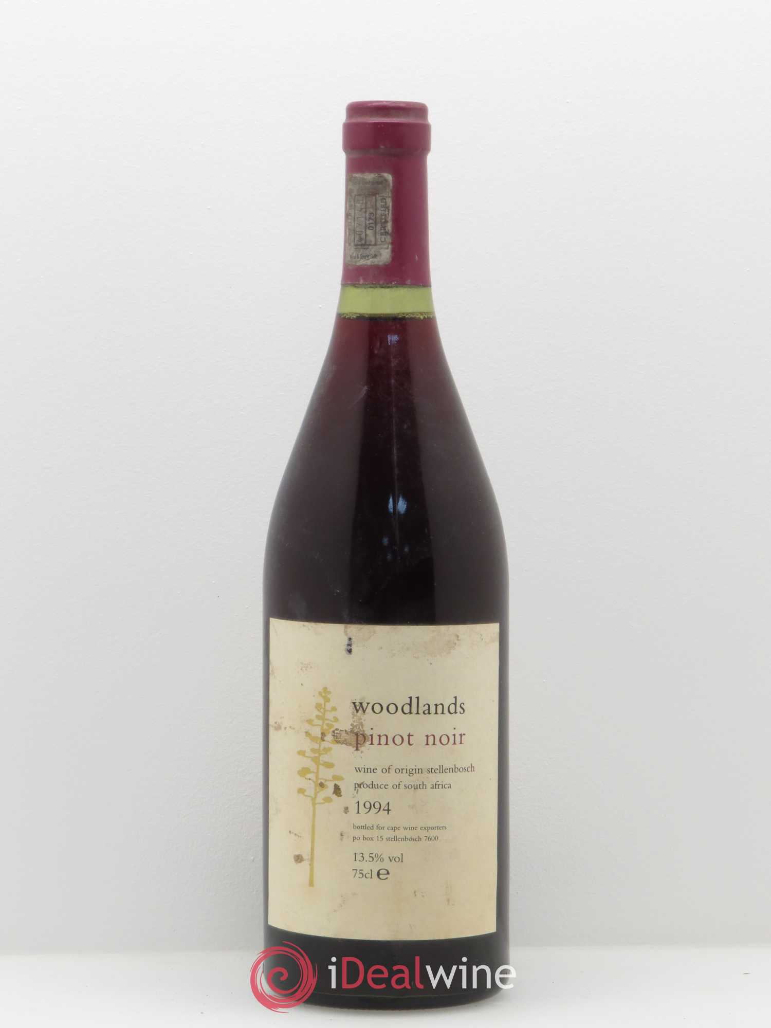 Vins Etrangers Woodlands Pinot Noir Stellenbosch 1994 - Lotto di 1 bottiglia - 0