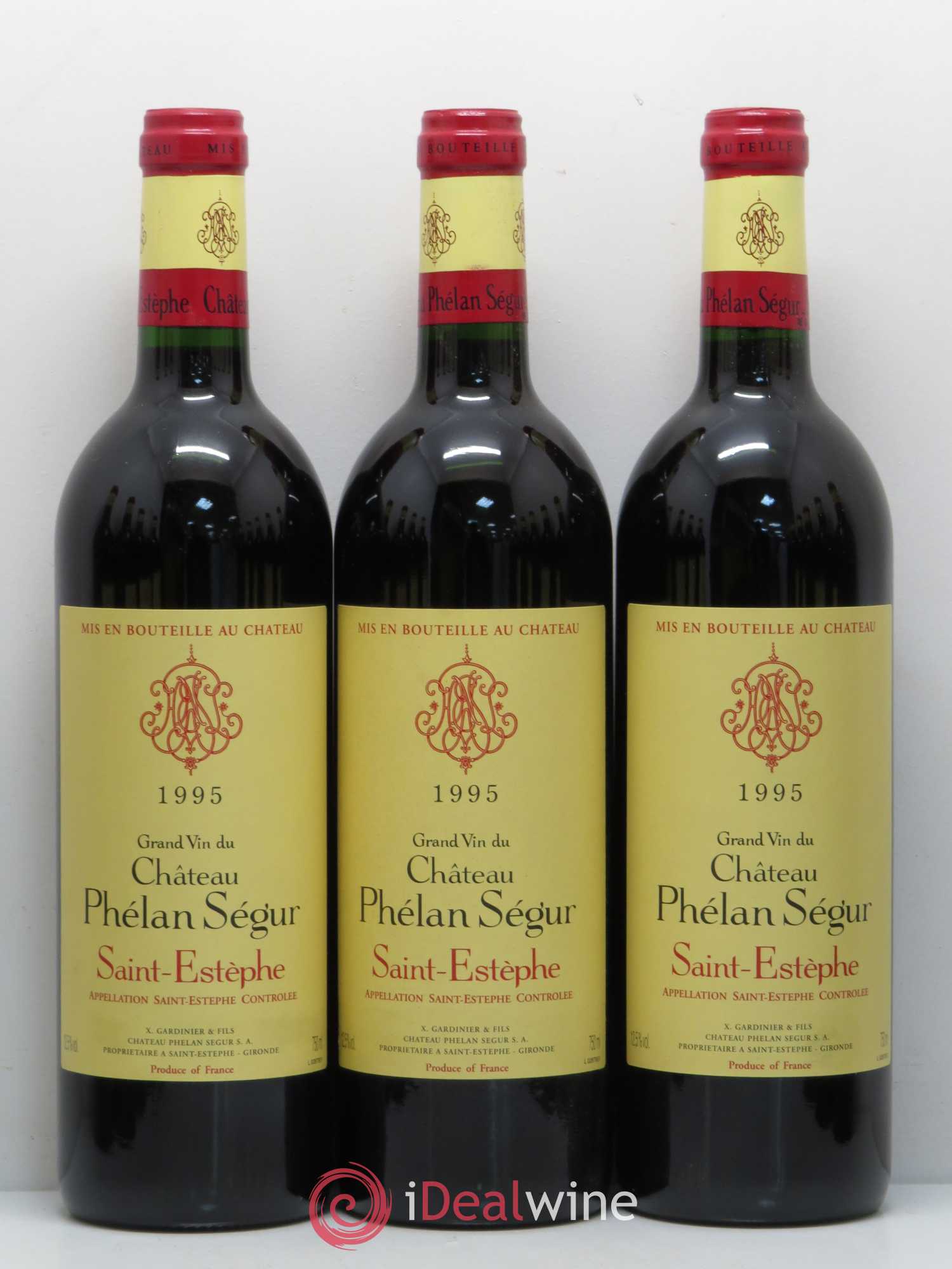Château Phélan Ségur 1995 - Lot de 12 bouteilles - 1