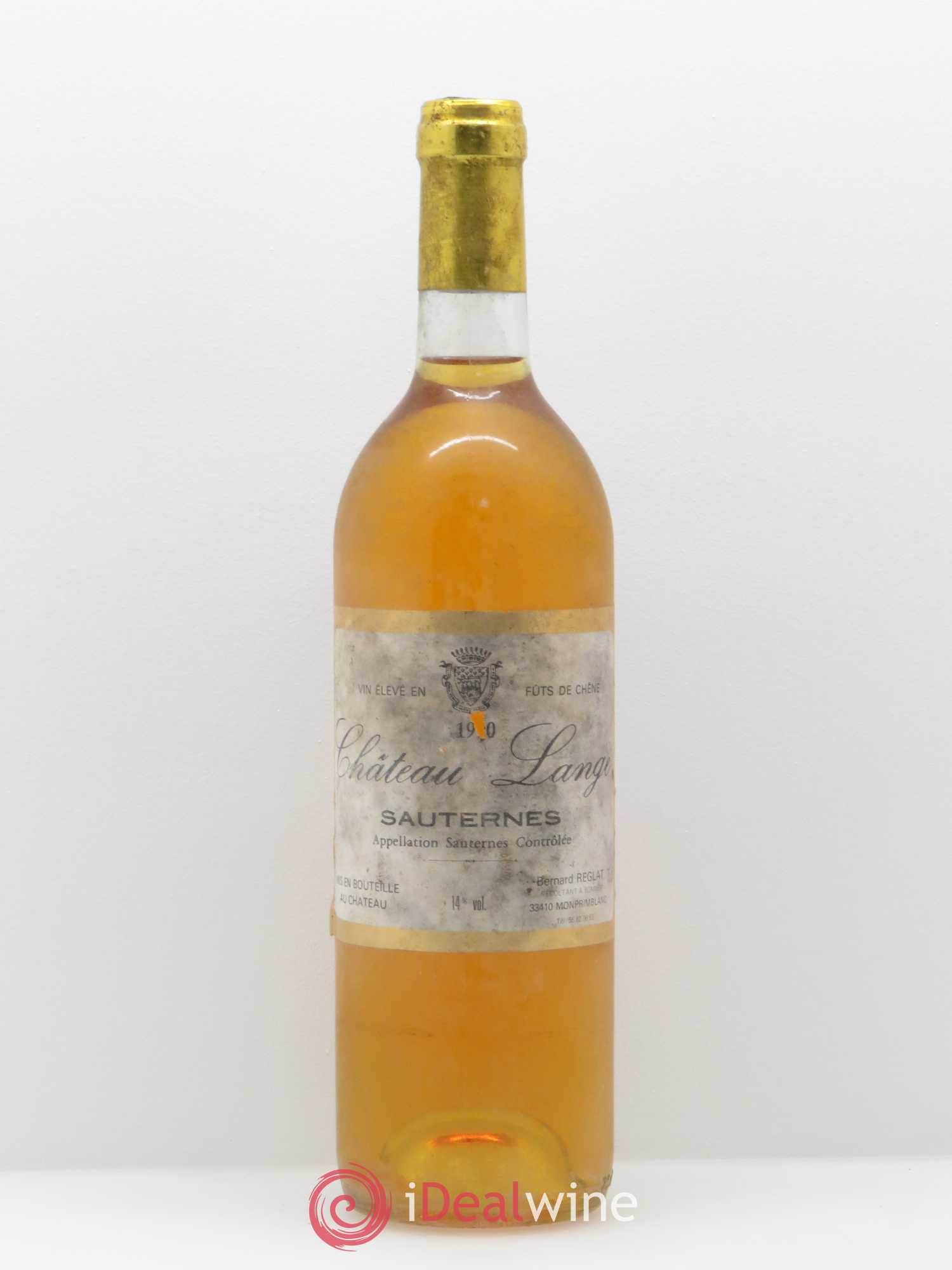 Sauternes Château Lange 1990 - Lotto di 1 bottiglia - 0