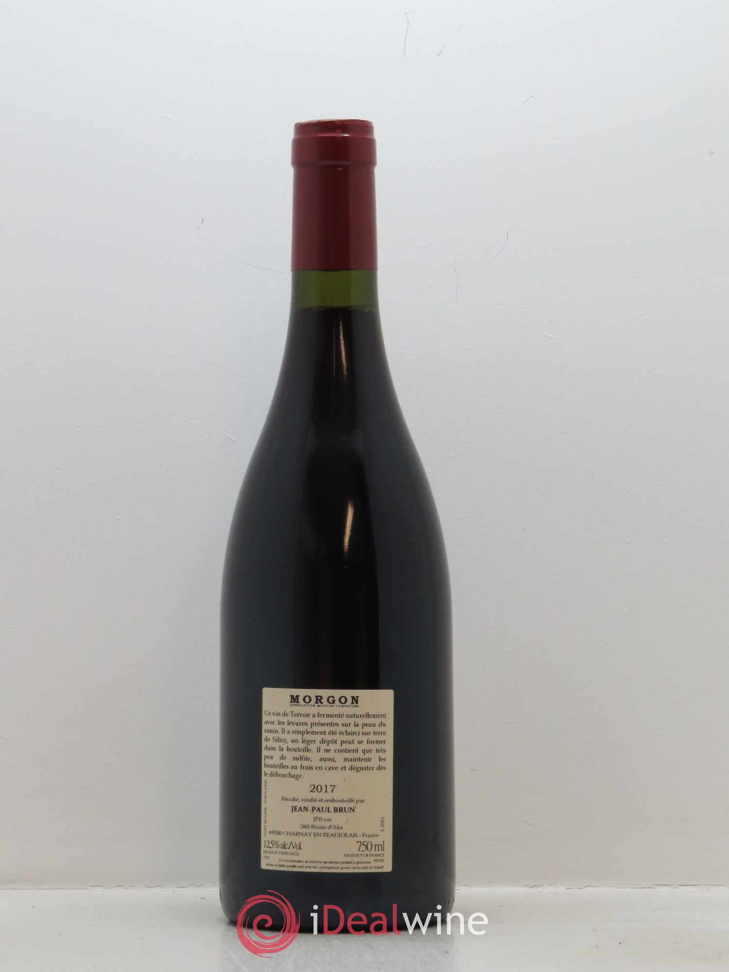 Morgon Terres dorées - J-P. Brun (Domaine des) 2017 - Lot de 1 bouteille - 1