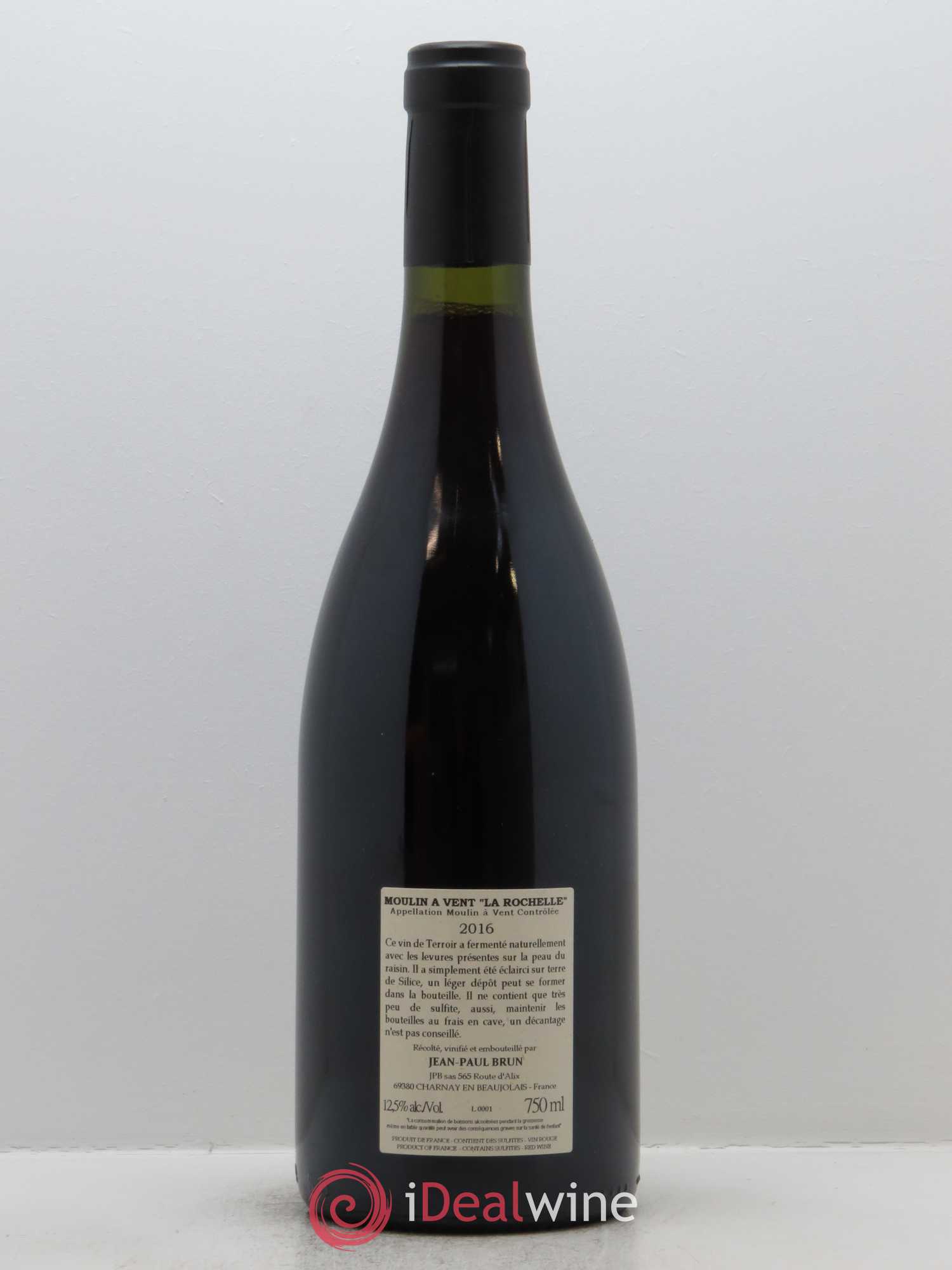 Moulin-à-Vent La Rochelle Terres dorées - J-P. Brun (Domaine des) 2016 - Lot de 1 bouteille - 1