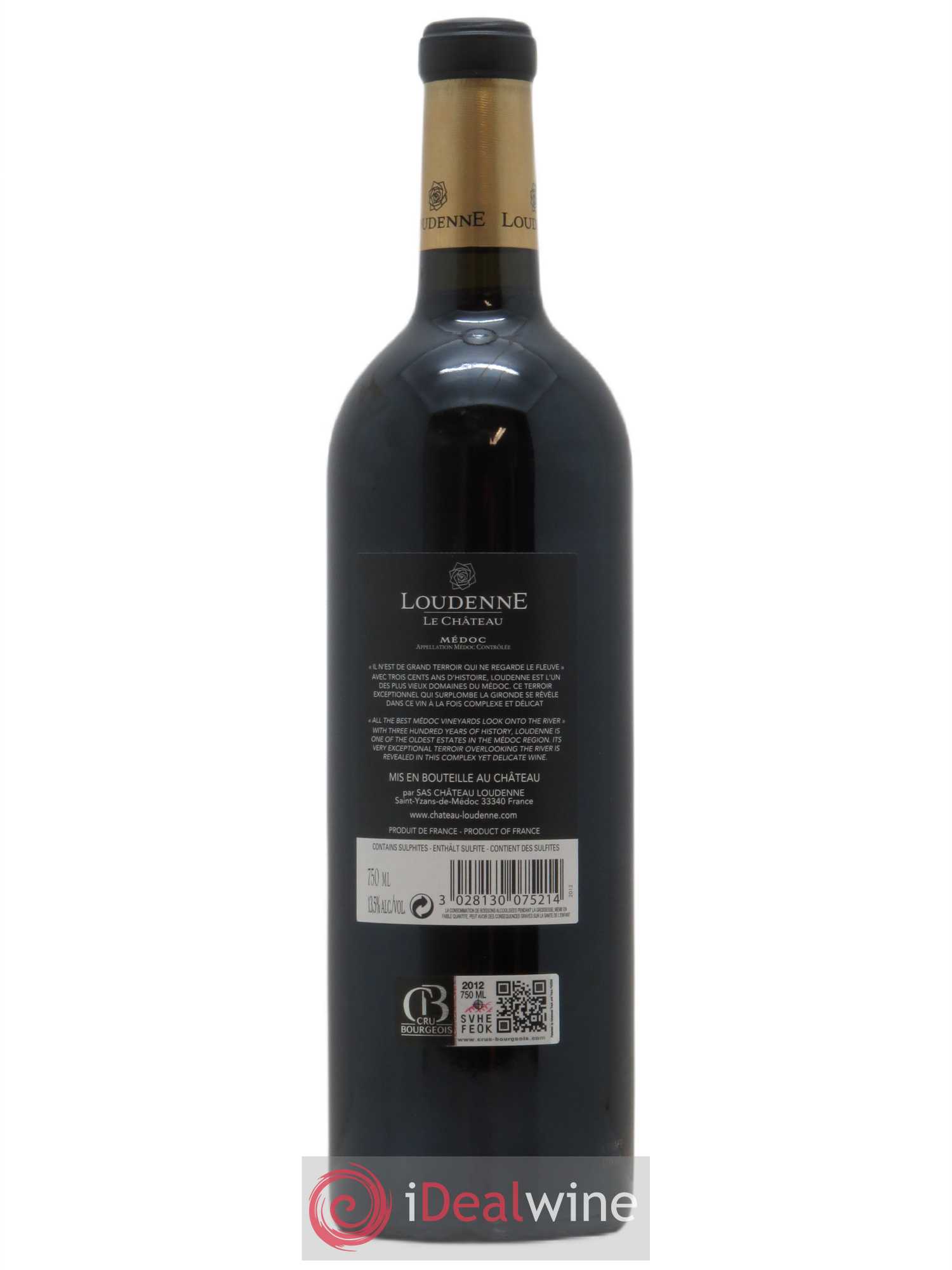 Château Loudenne Cru Bourgeois 2012 - Lot de 1 bouteille - 1