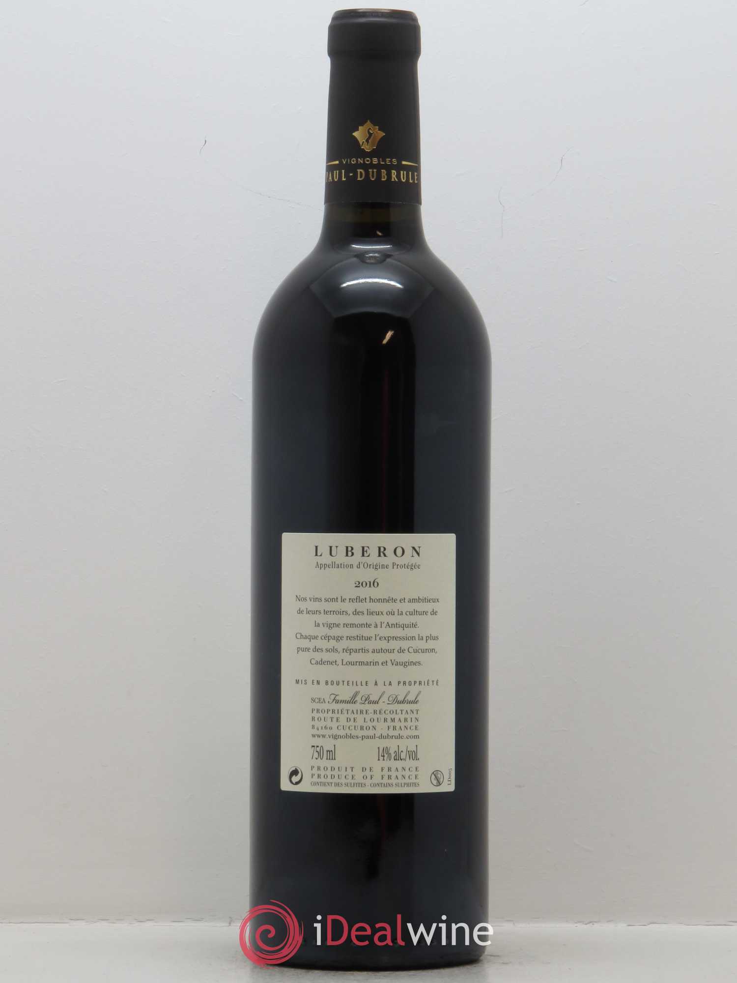 Côtes du Luberon Domaine La Cavale Domaine La Cavale 2016 - Lot de 1 bouteille - 1