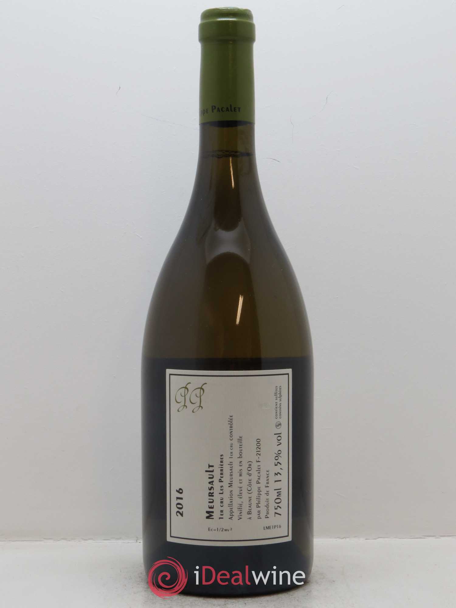 Meursault 1er Cru Les Perrières Philippe Pacalet 2016 - Lot de 1 bouteille - 1