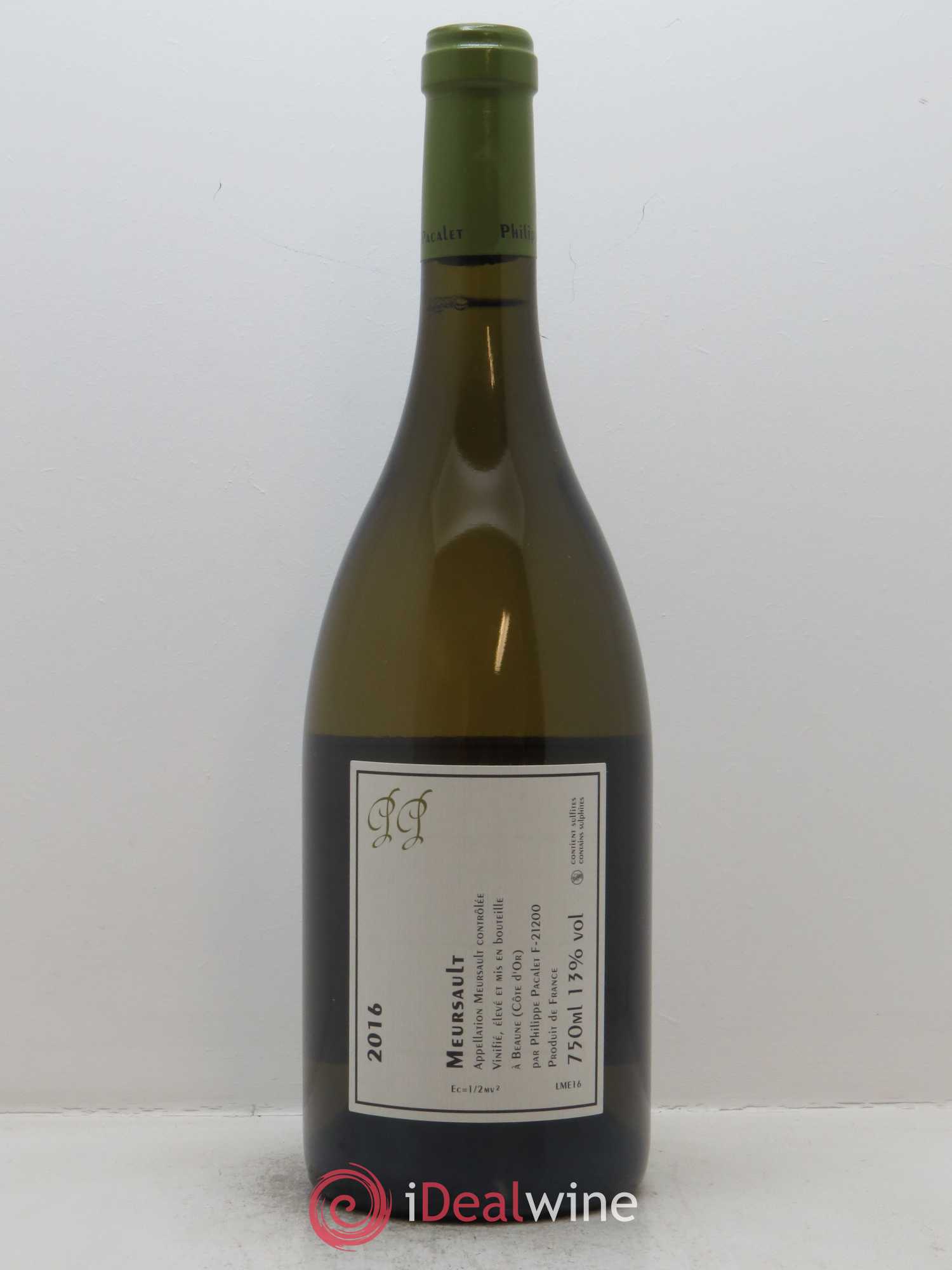 Meursault Philippe Pacalet 2016 - Lot de 1 bouteille - 1