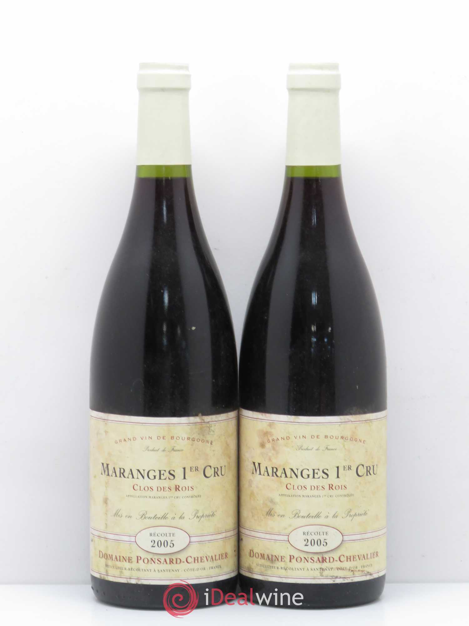Maranges 1er Cru Clos des Rois Domaine Ponsard Chevalier 2005 - Posten von 2 Flaschen - 0