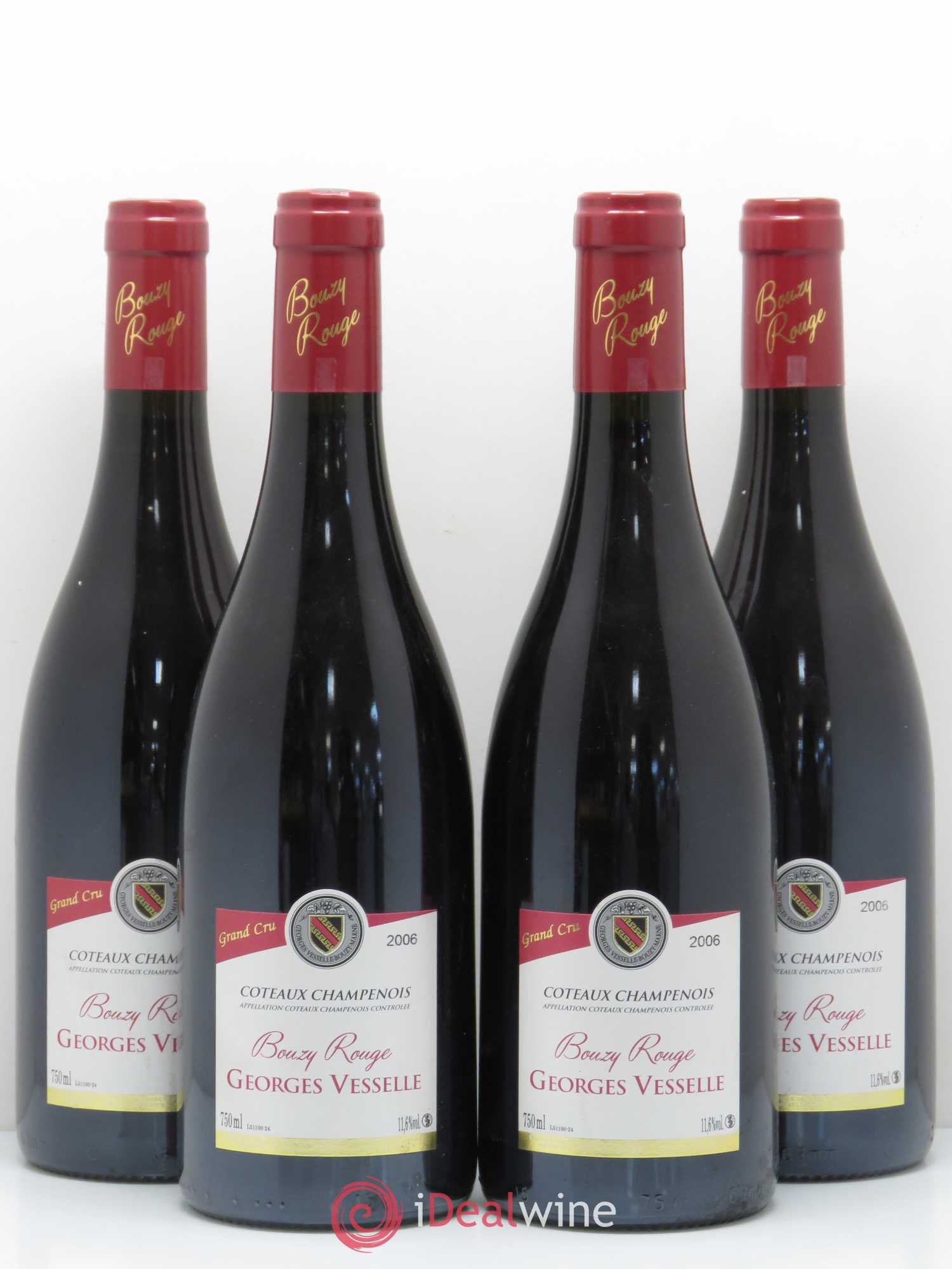 Coteaux Champenois Bouzy - Domaine Georges Vesselle 2006 - Lot de 4 bouteilles - 0