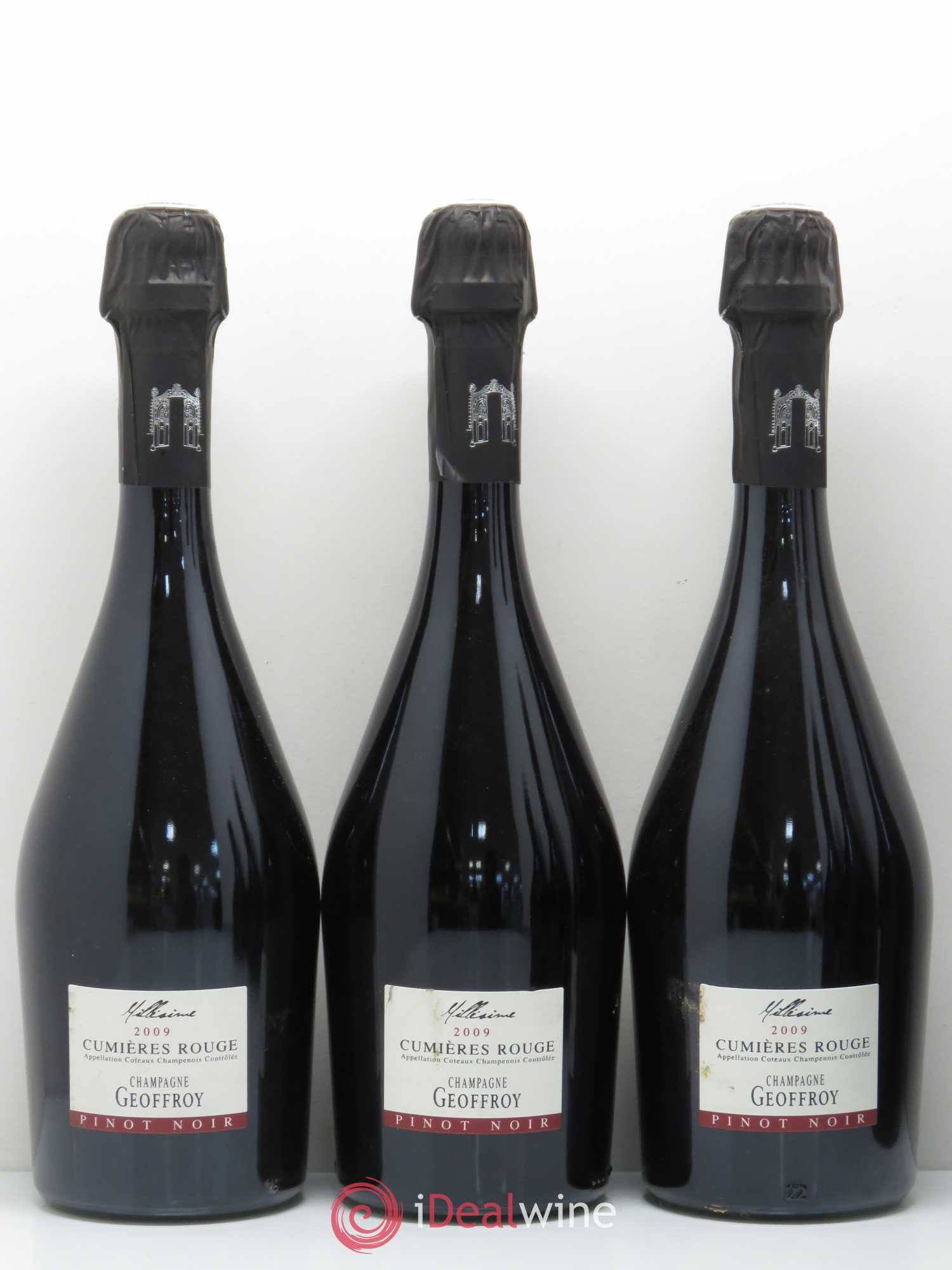 Divers Cumières Rouge Coteaux Champenois Geoffroy 2009 - Posten von 6 Flaschen - 1