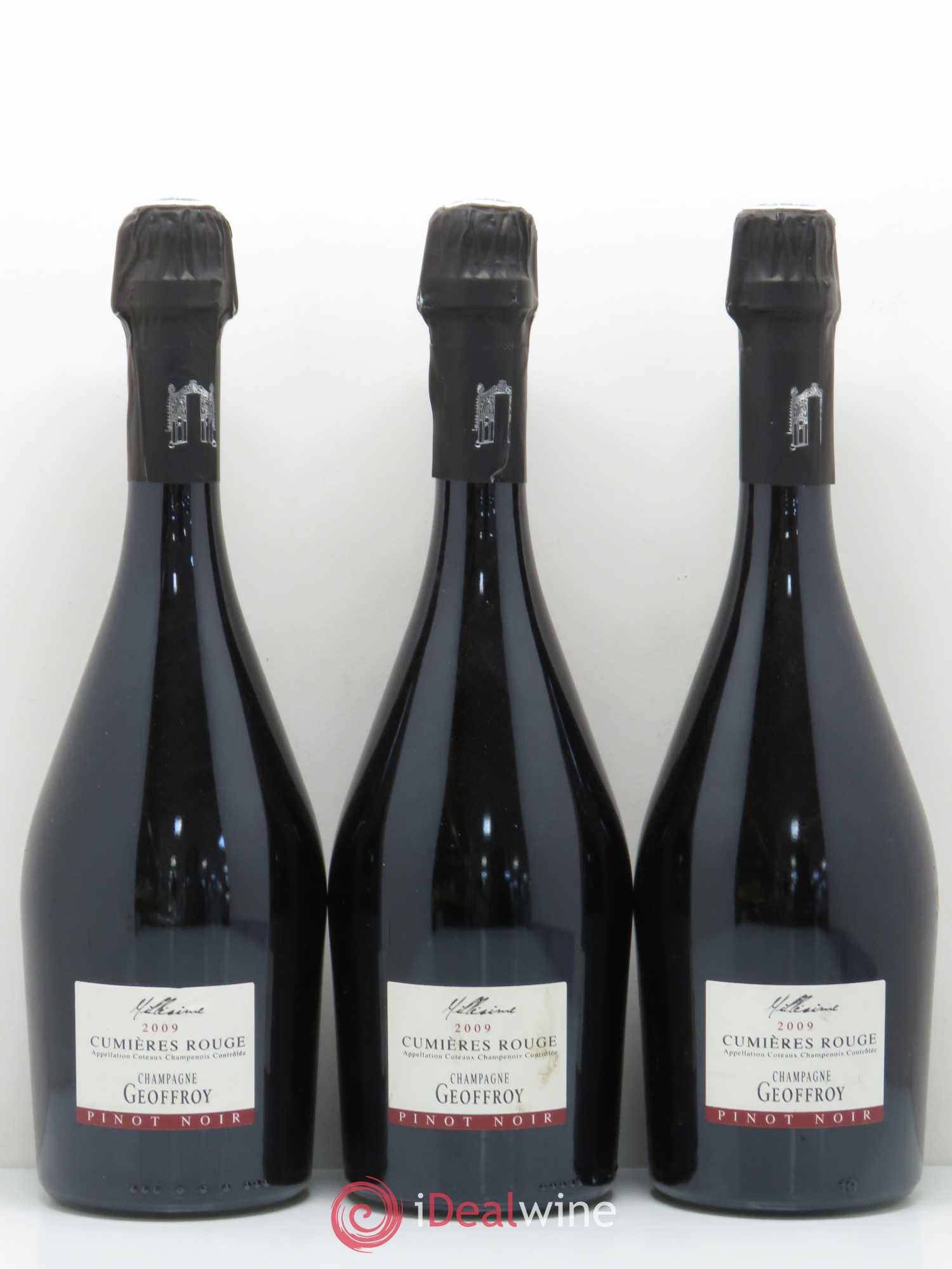 Divers Cumières Rouge Coteaux Champenois Geoffroy 2009 - Posten von 6 Flaschen - 2