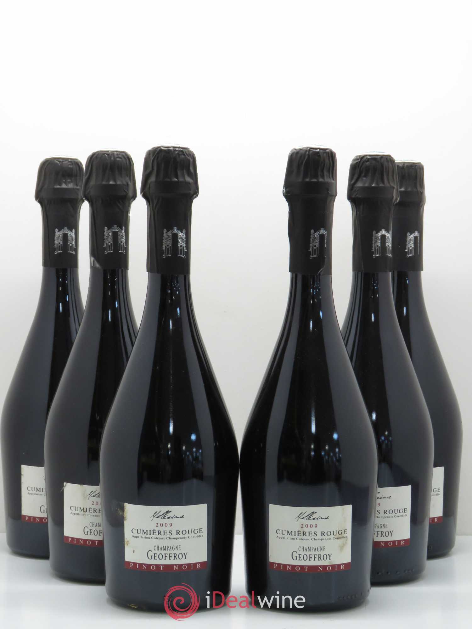 Divers Cumières Rouge Coteaux Champenois Geoffroy 2009 - Posten von 6 Flaschen - 0