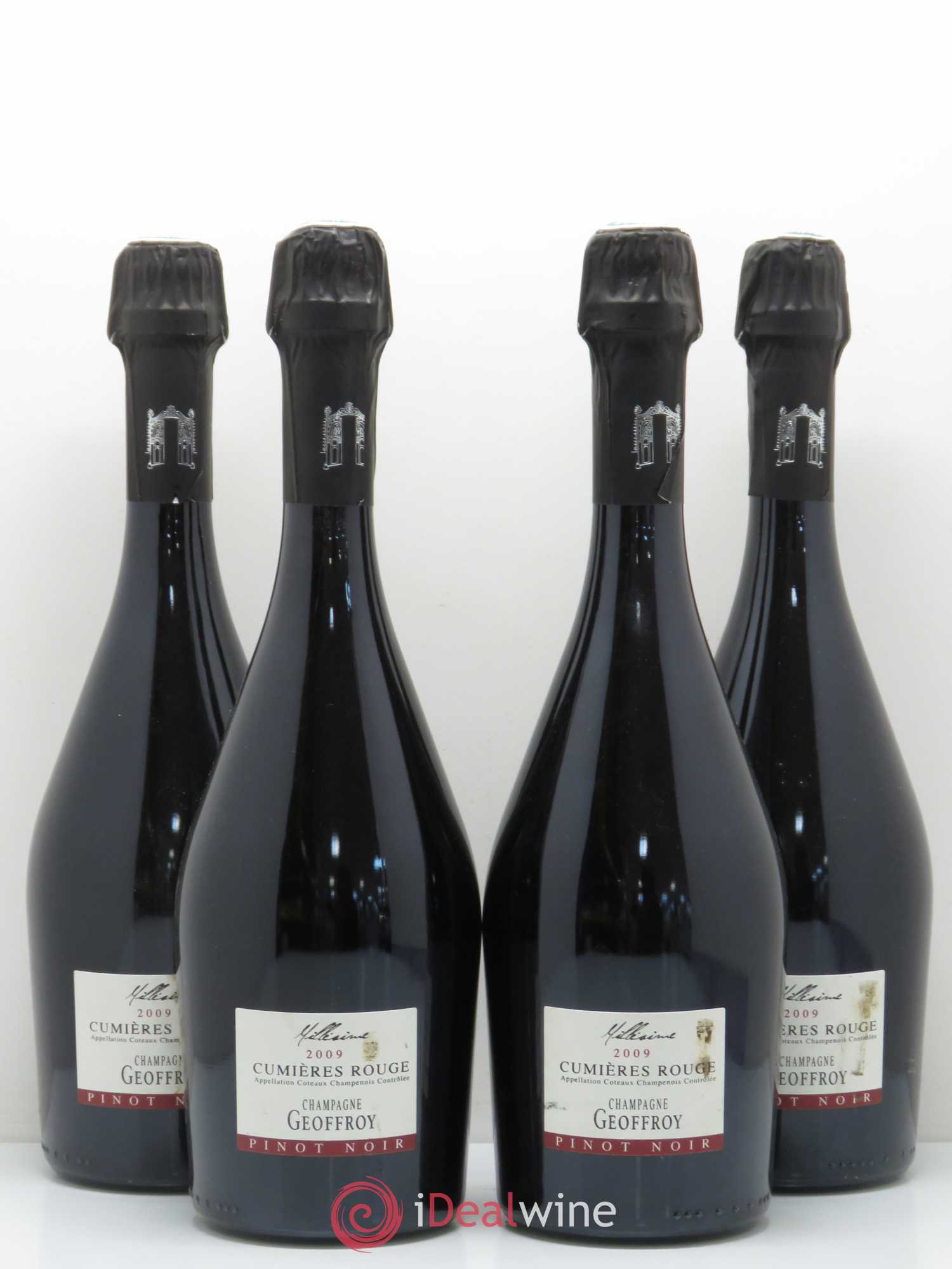 Divers Cumières Rouge Coteaux Champenois Geoffroy 2009 - Posten von 4 Flaschen - 0