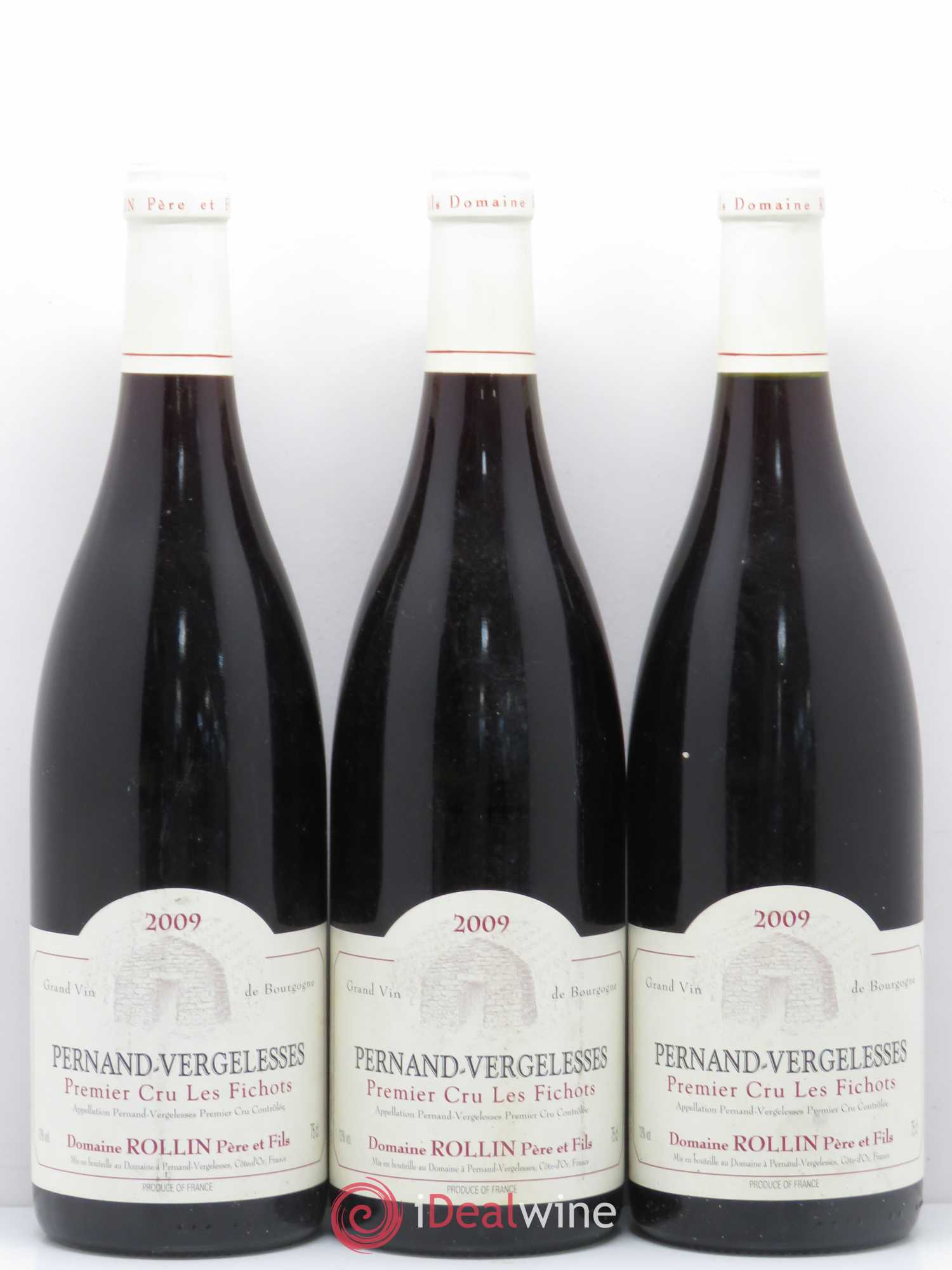 Pernand-Vergelesses 1er Cru Les Fichots Domaine Rollin 2009 - Posten von 6 Flaschen - 2