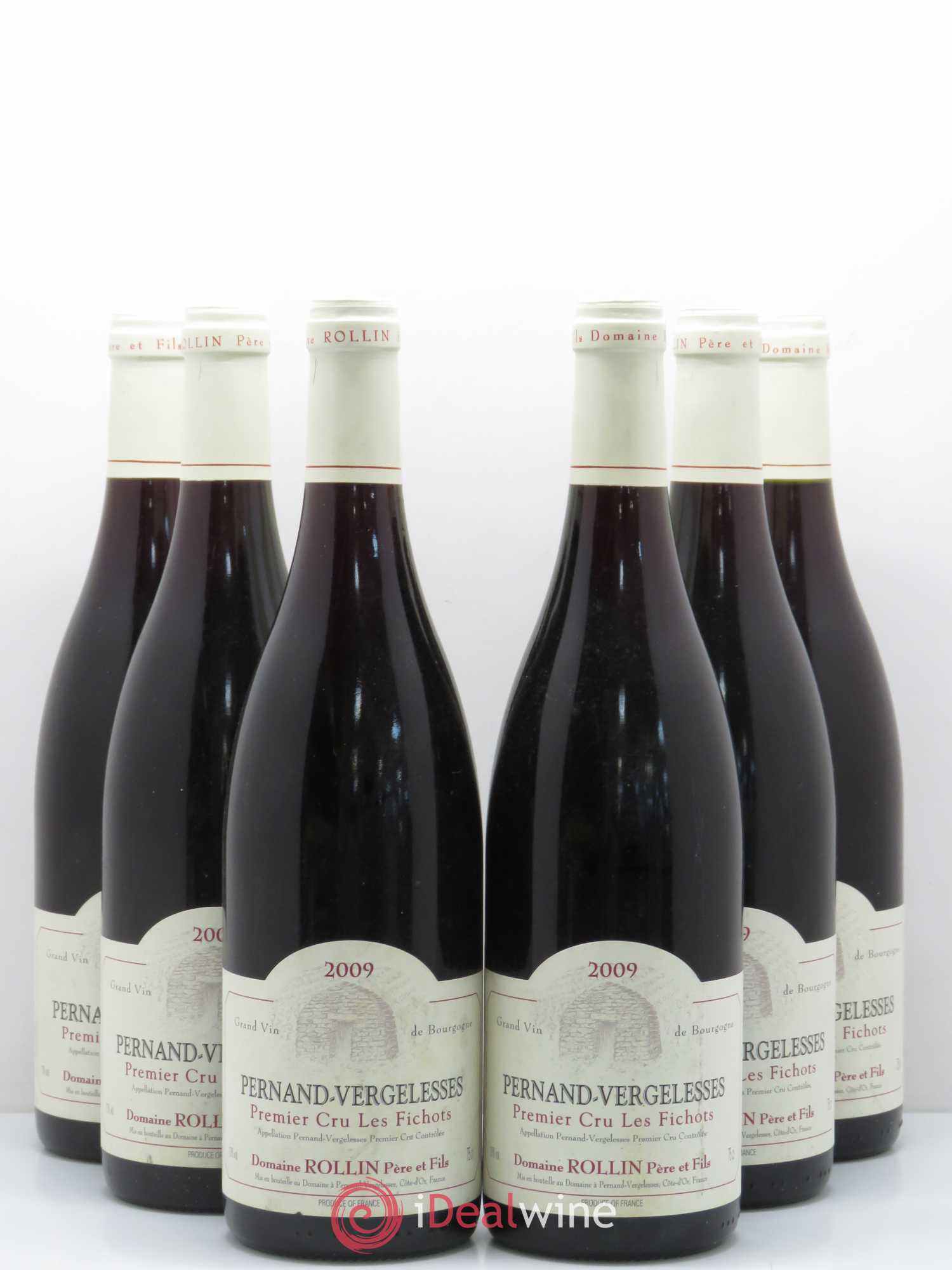 Pernand-Vergelesses 1er Cru Les Fichots Domaine Rollin 2009 - Posten von 6 Flaschen - 0
