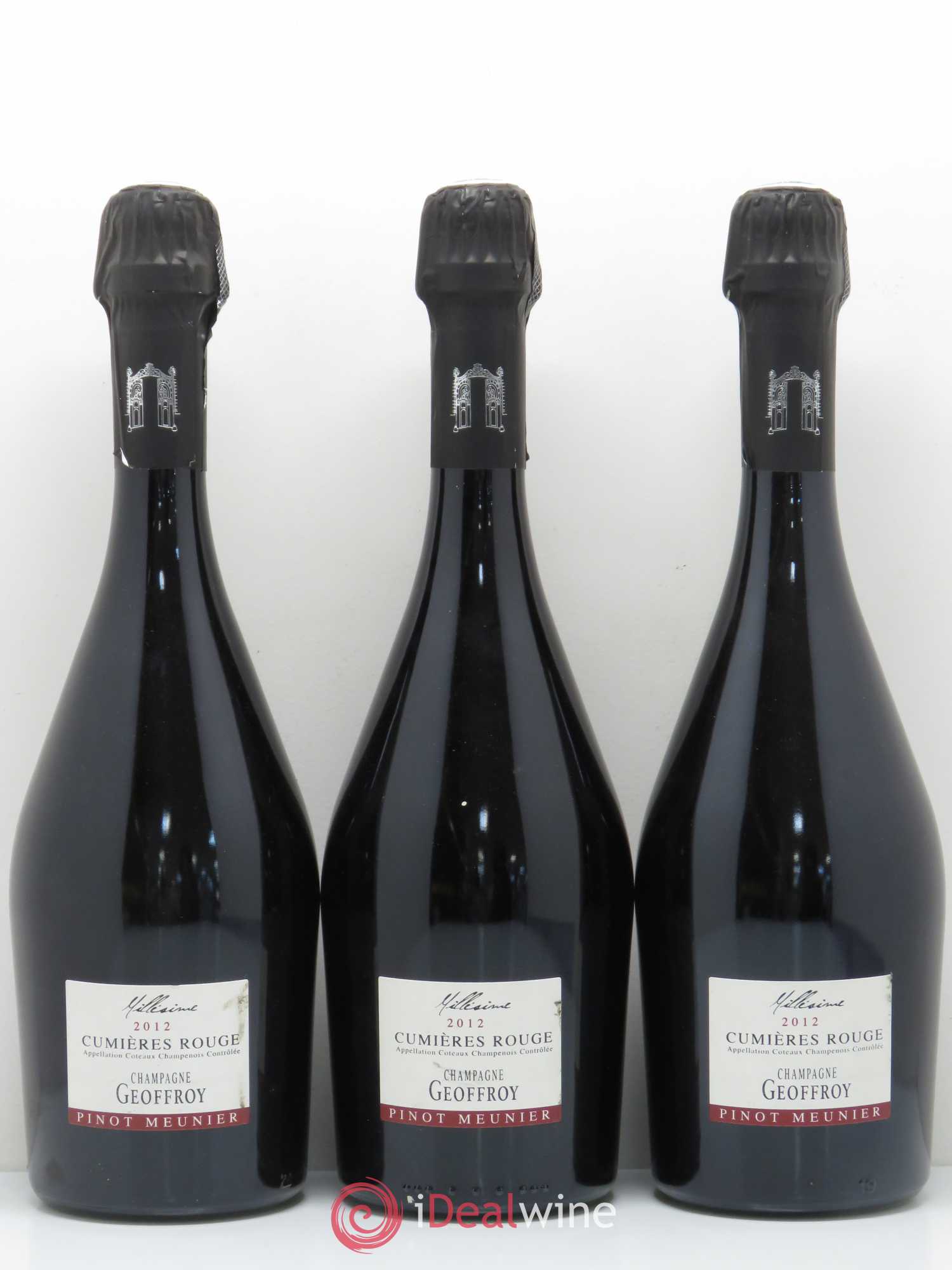 Divers Cumières Rouge Coteaux Champenois Geoffroy 2012 - Posten von 6 Flaschen - 2