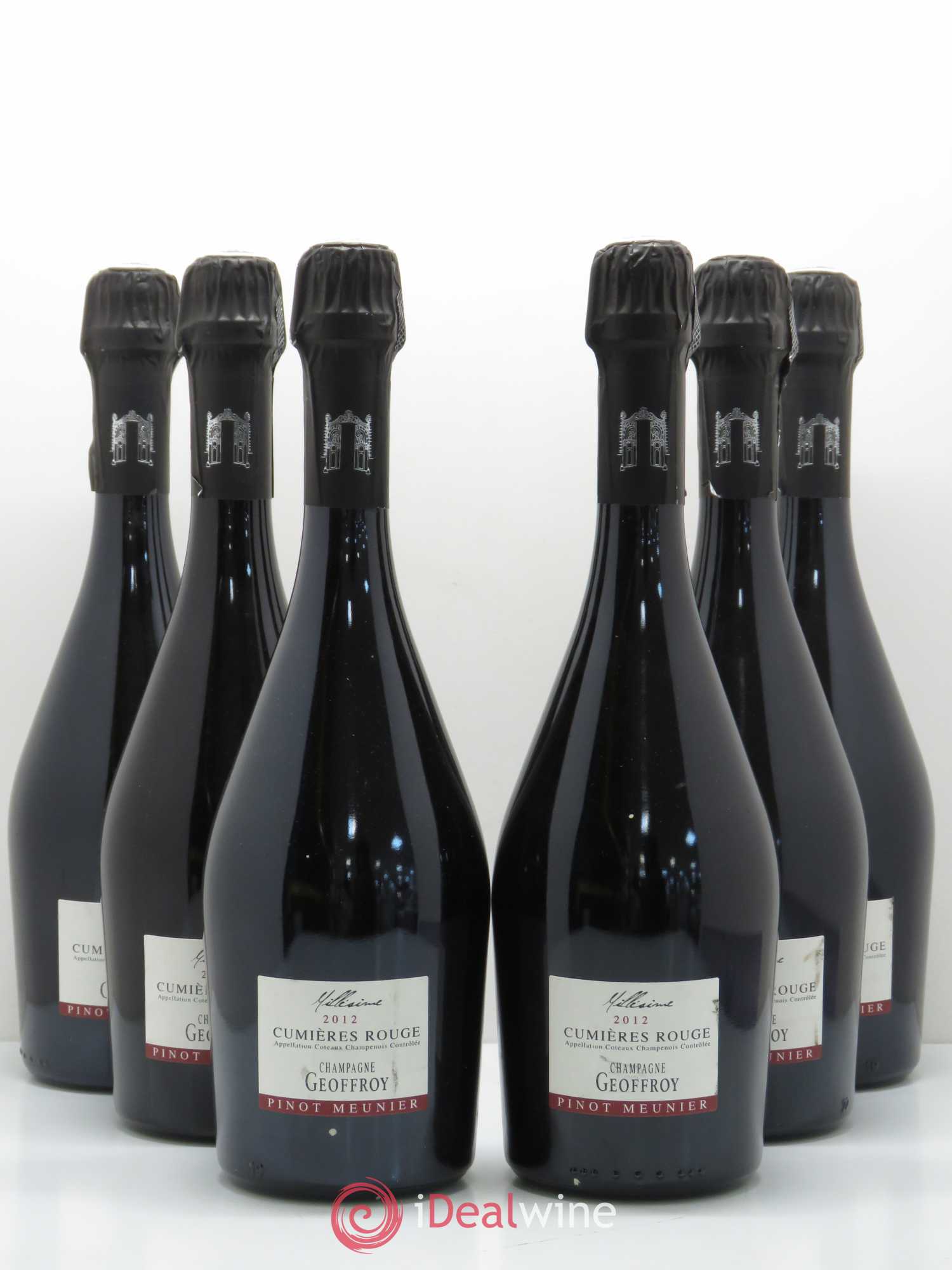 Divers Cumières Rouge Coteaux Champenois Geoffroy 2012 - Posten von 6 Flaschen - 0