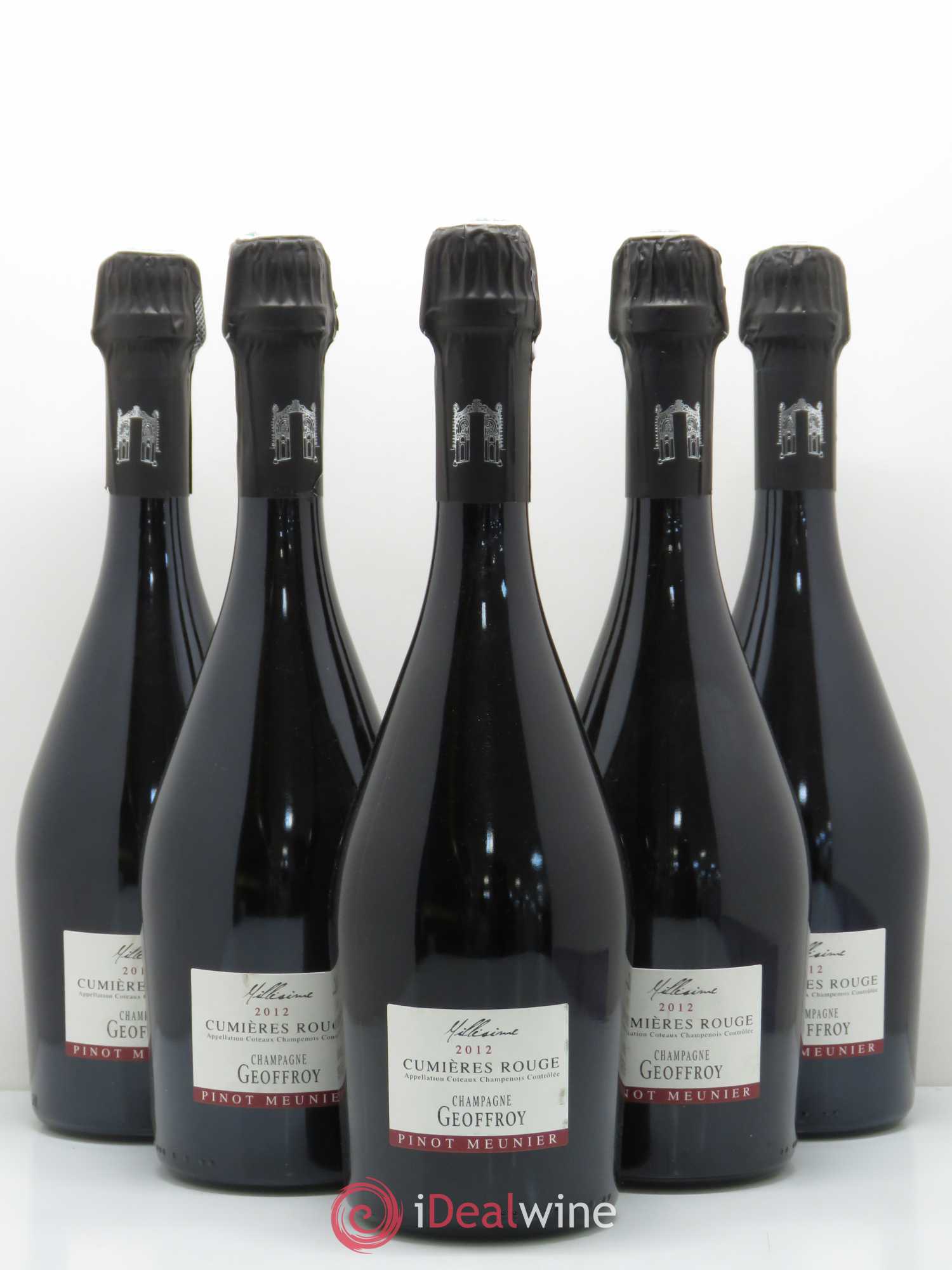 Divers Cumières Rouge Coteaux Champenois Geoffroy 2012 - Posten von 5 Flaschen - 0