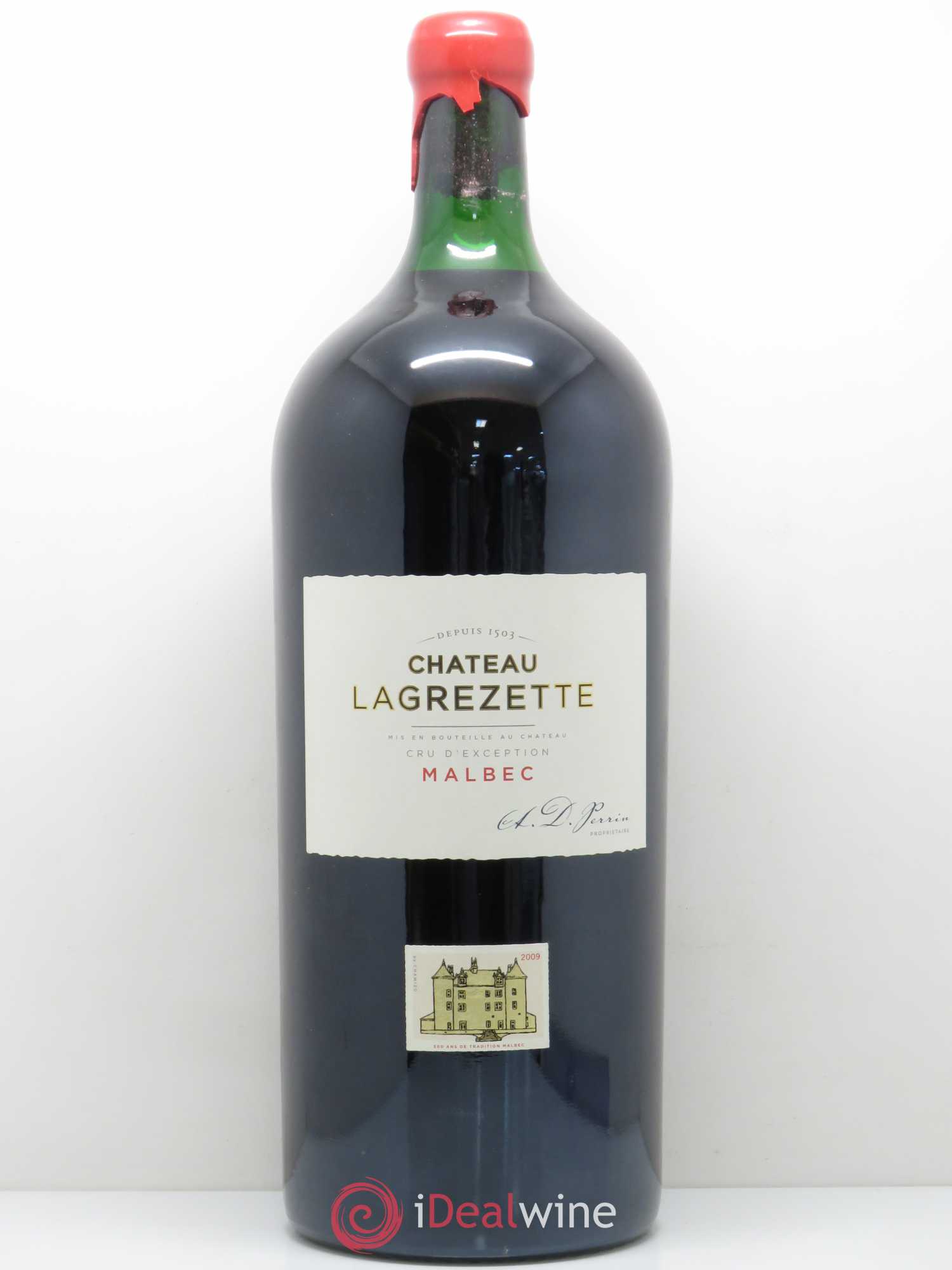 Cahors Château Lagrezette Alain Dominique Perrin 2009 - Lot of 1 imperiale - 0