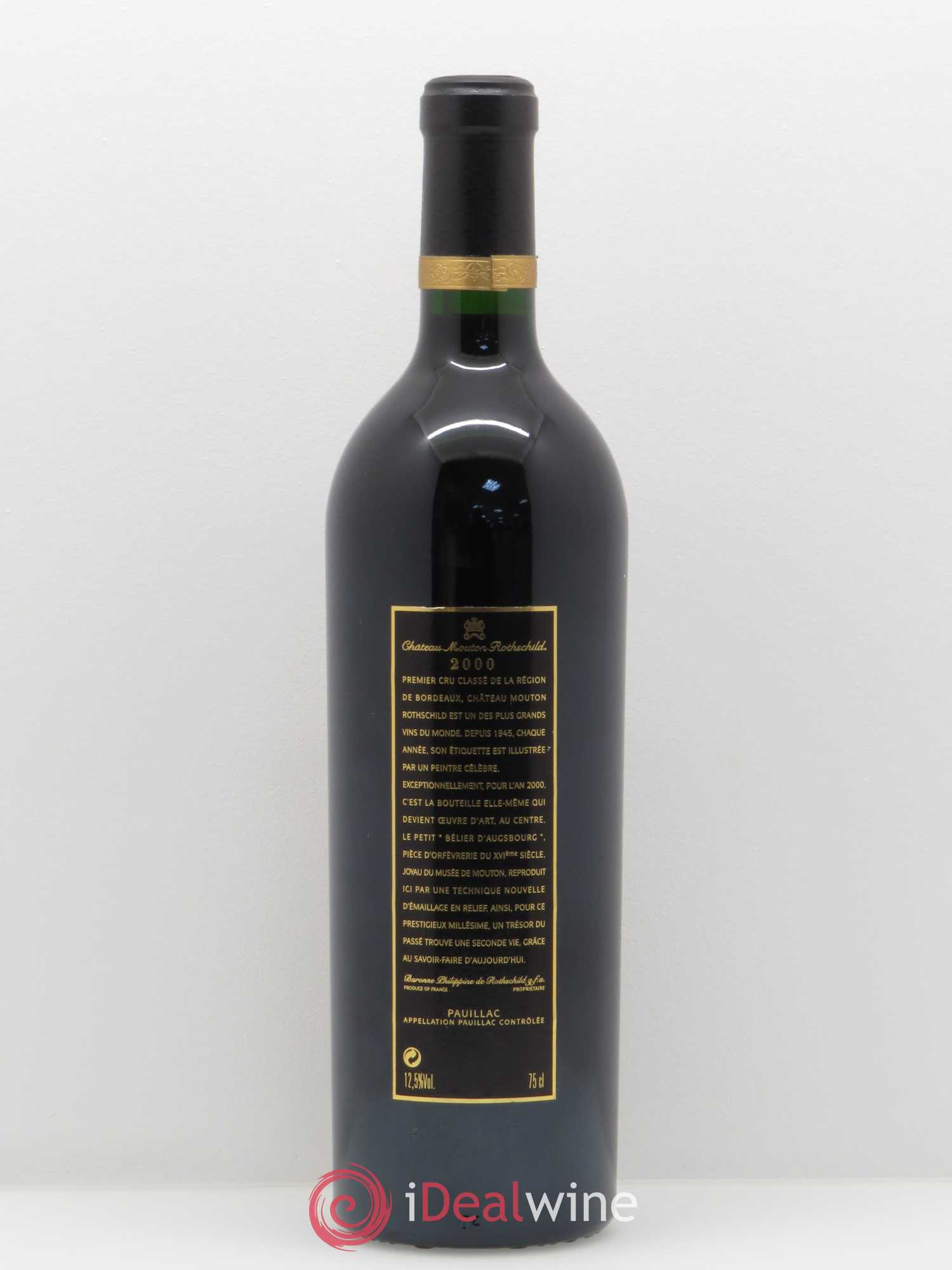 Château Mouton Rothschild 1er Grand Cru Classé 2000 - Lot de 1 bouteille - 1