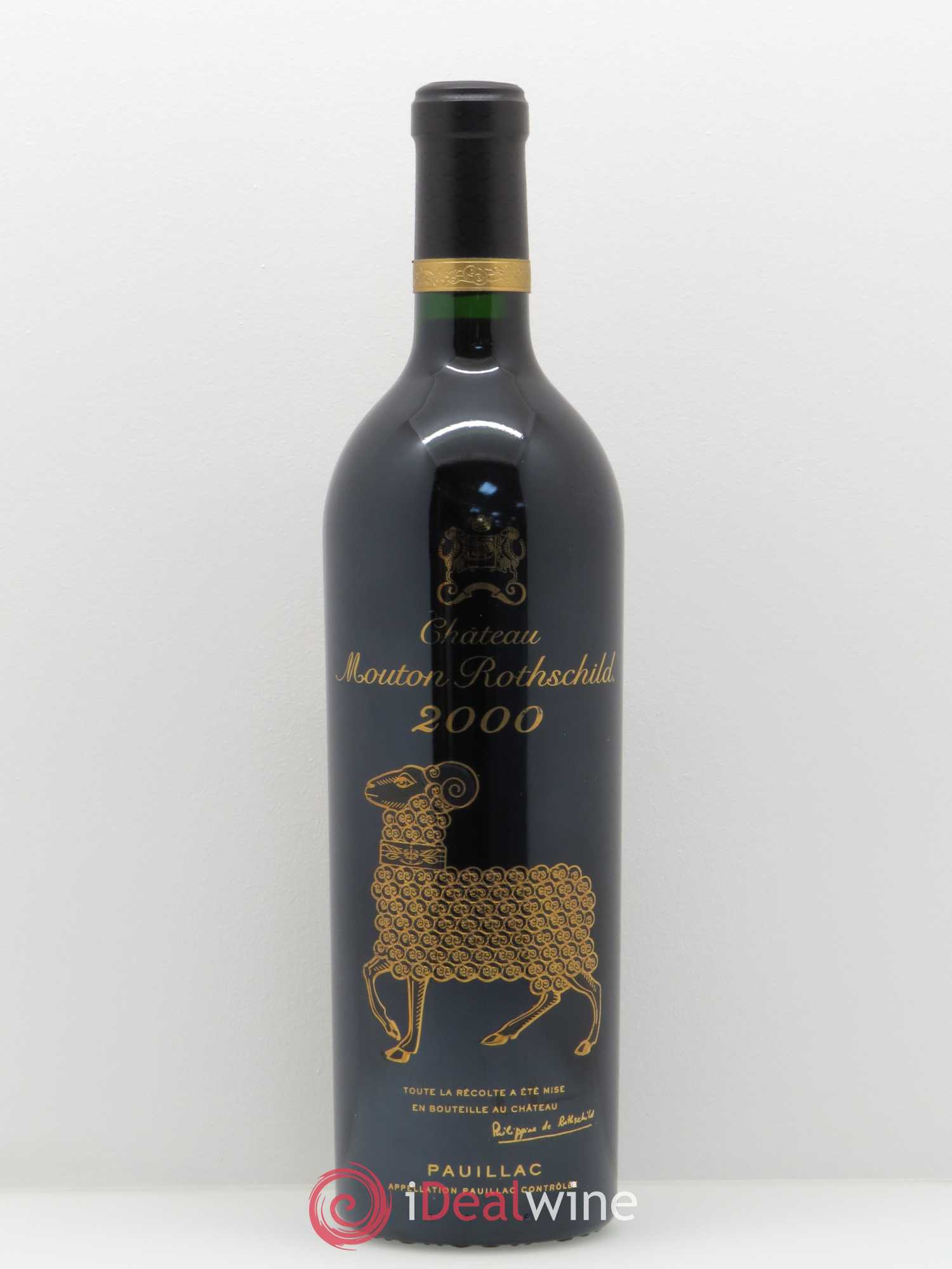 Château Mouton Rothschild 1er Grand Cru Classé 2000 - Lot de 1 bouteille - 0