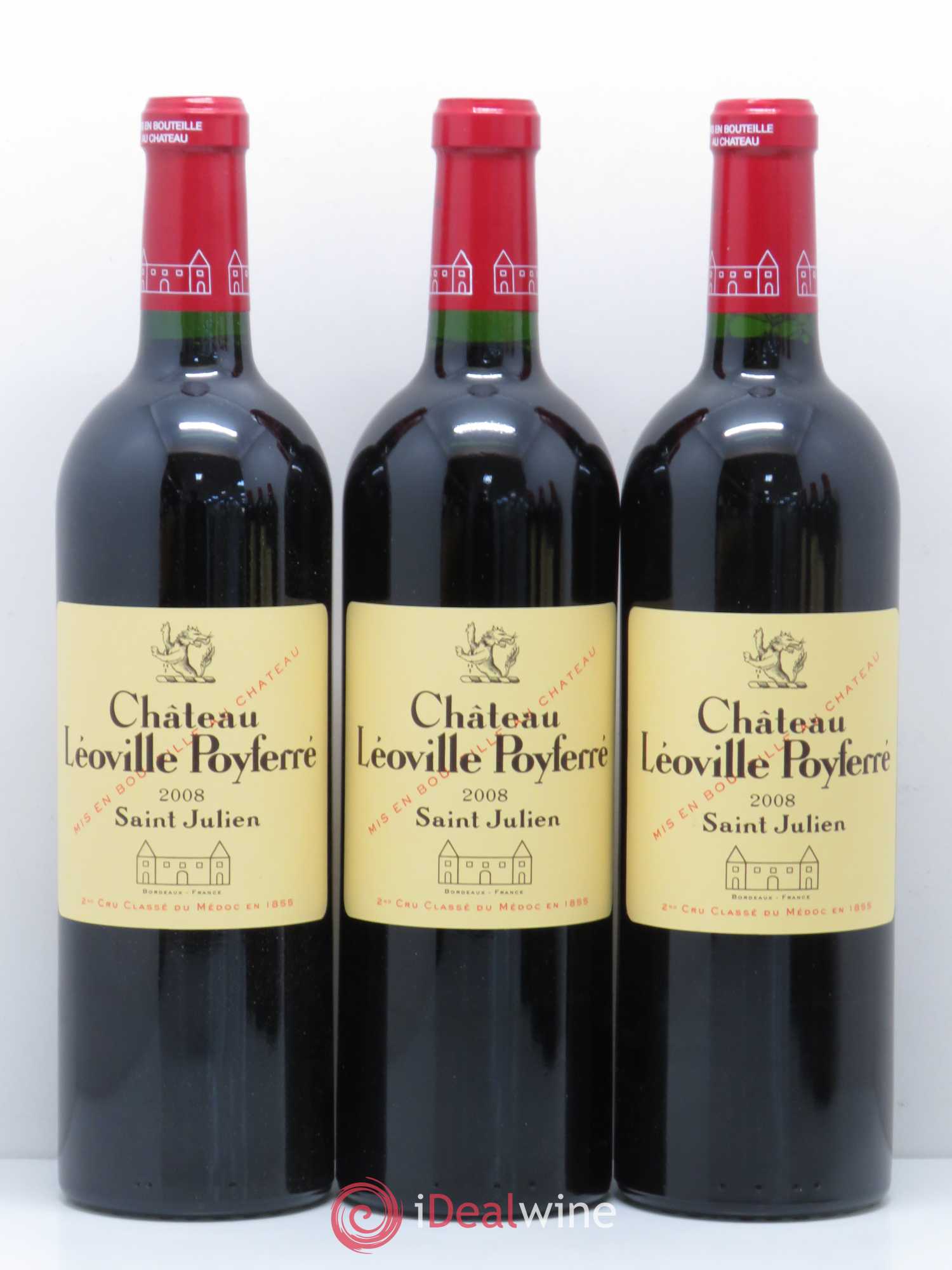 Château Léoville Poyferré 2ème Grand Cru Classé 2008 - Lot de 6 bouteilles - 2