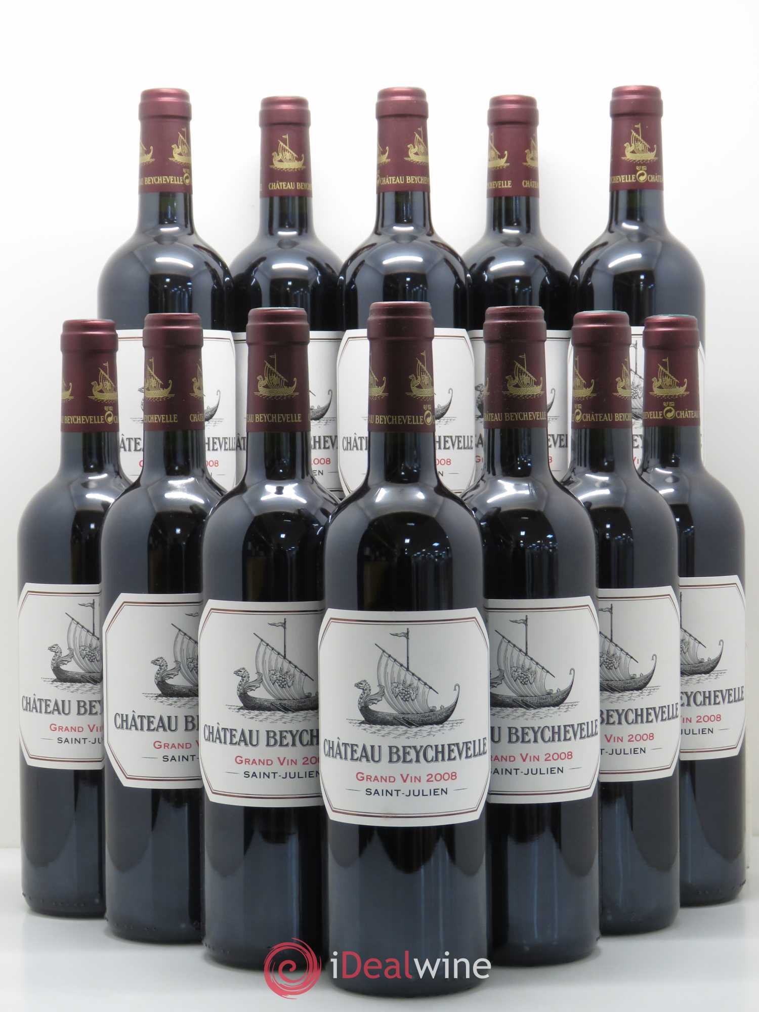 Château Beychevelle 4ème Grand Cru Classé 2008 - Lot de 12 bouteilles - 0