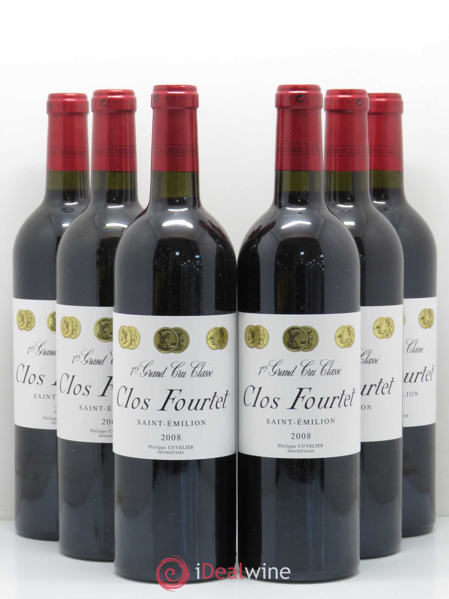 Clos Fourtet 1er Grand Cru Classé B 2008 - Lot de 6 bouteilles - 0