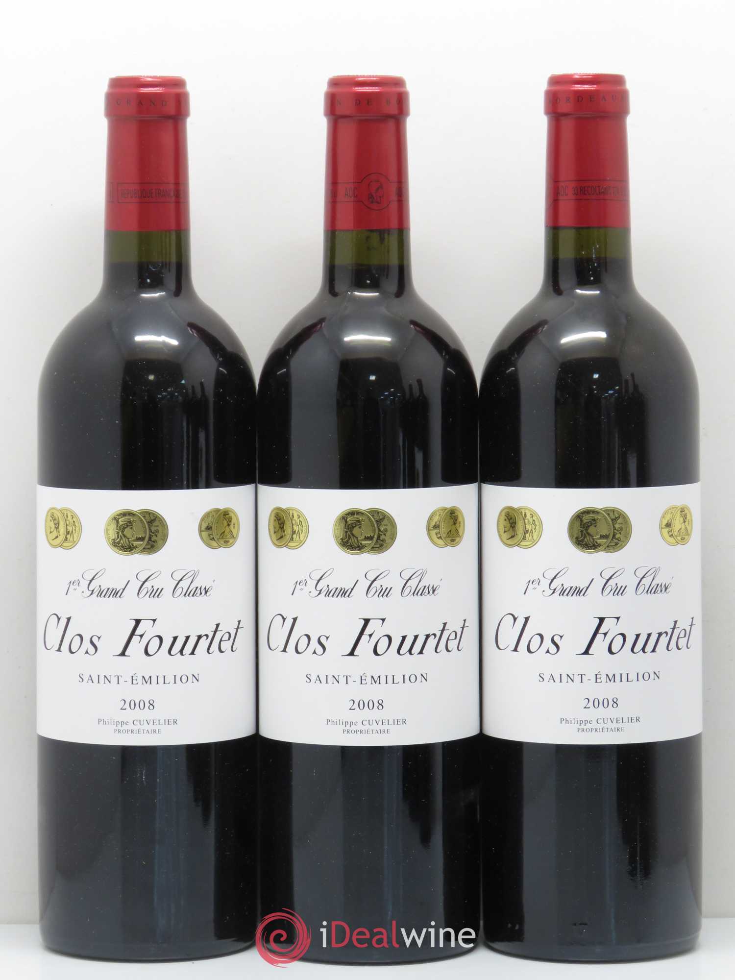 Clos Fourtet 1er Grand Cru Classé B 2008 - Lot de 6 bouteilles - 1