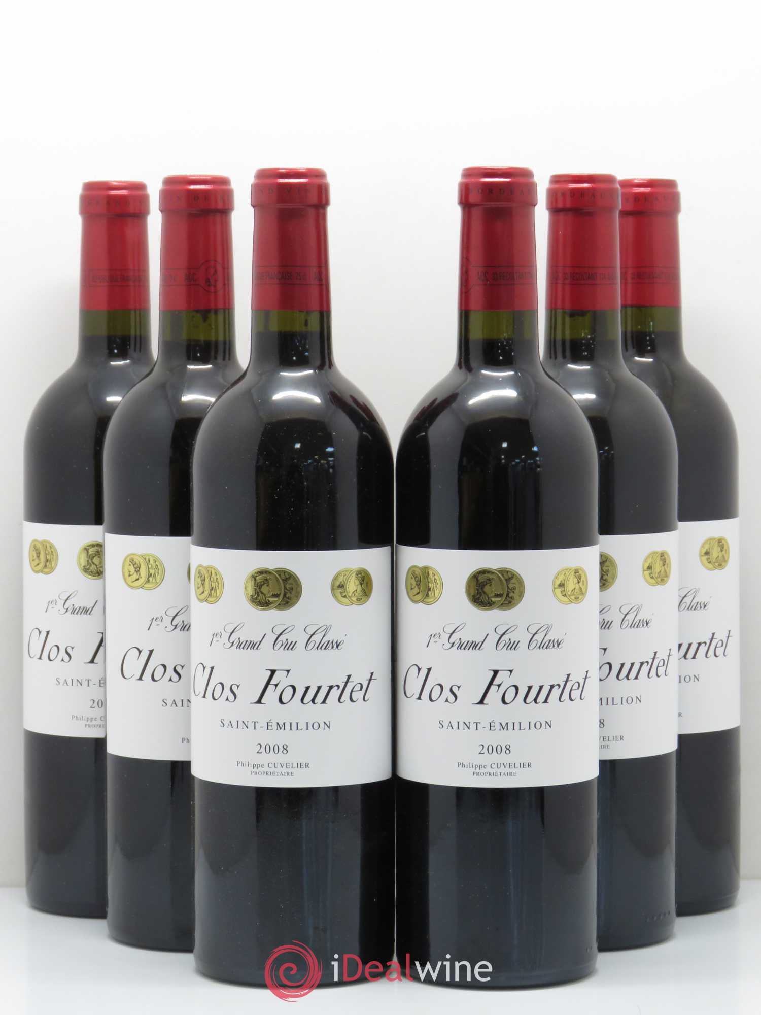 Clos Fourtet 1er Grand Cru Classé B 2008 - Lot de 6 bouteilles - 0