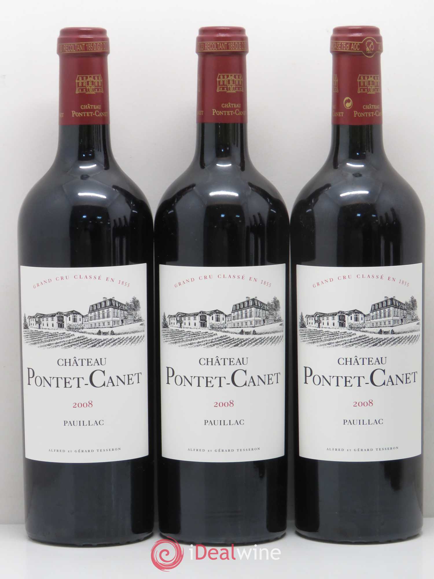 Château Pontet Canet 5ème Grand Cru Classé 2008 - Lot de 6 bouteilles - 2