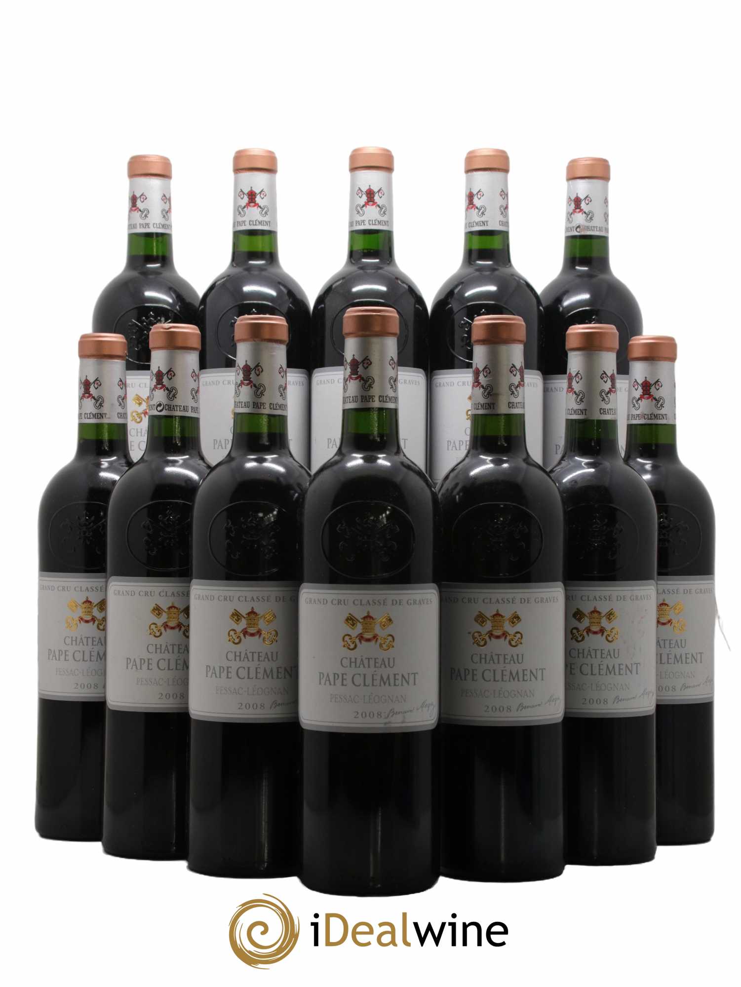 Château Pape Clément Cru Classé de Graves 2008 - Lot de 12 bouteilles - 0