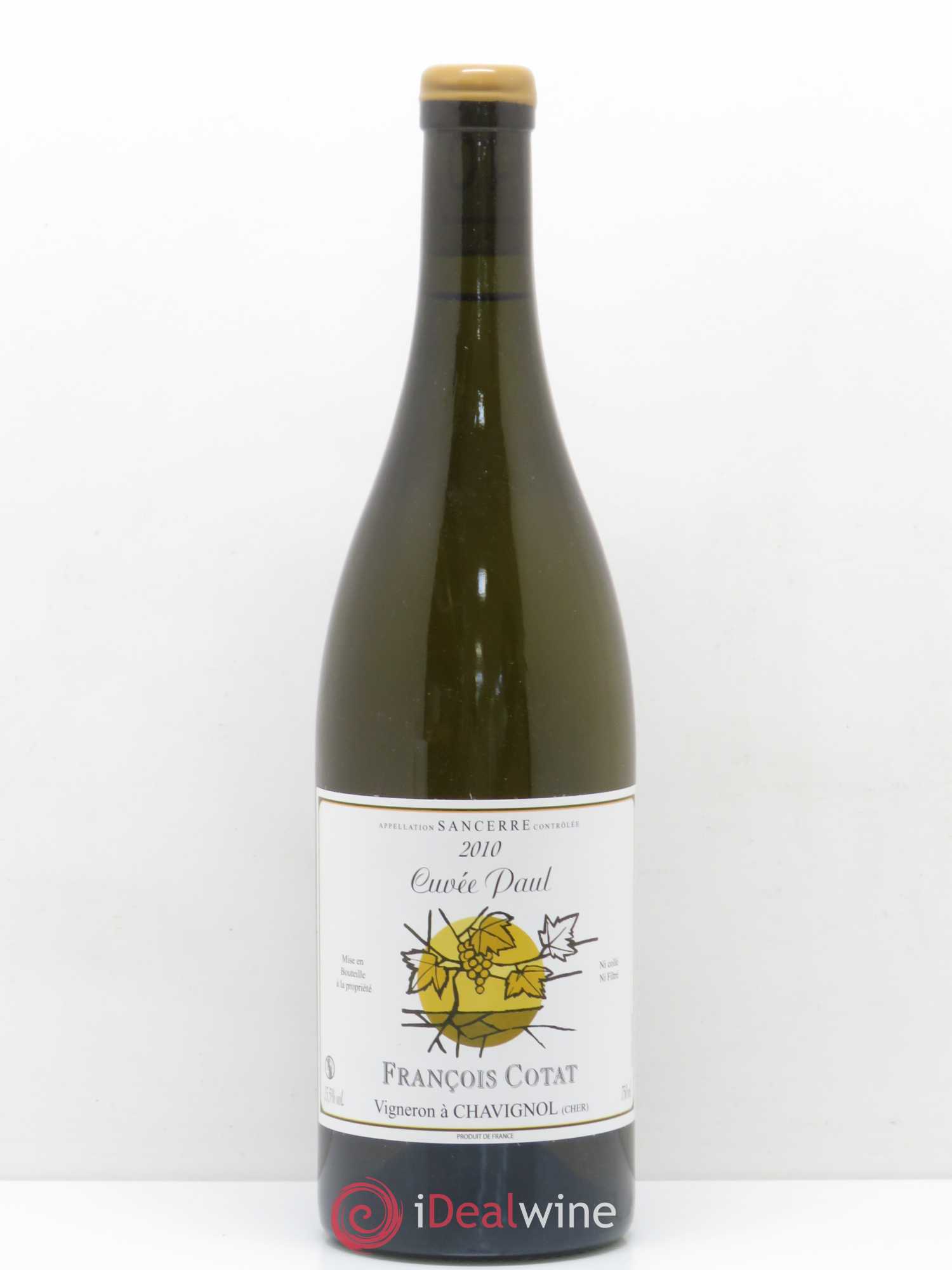 Sancerre Cuvée Paul - François Cotat 2010 - Posten von 1 Flasche - 0