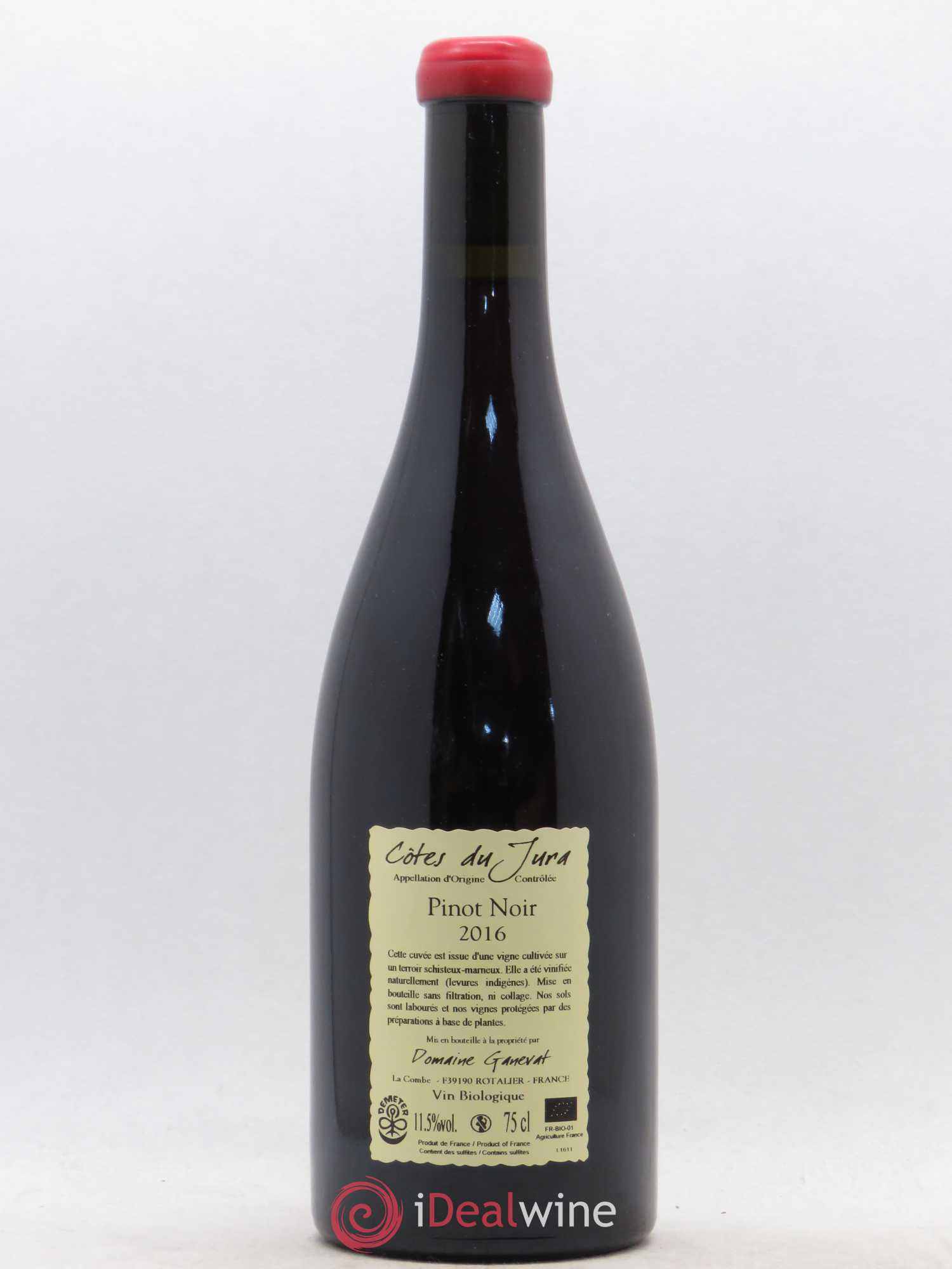 Côtes du Jura Pinot Noir En Billat  Jean-François Ganevat (Domaine) 2016 - Lot de 1 bouteille - 1