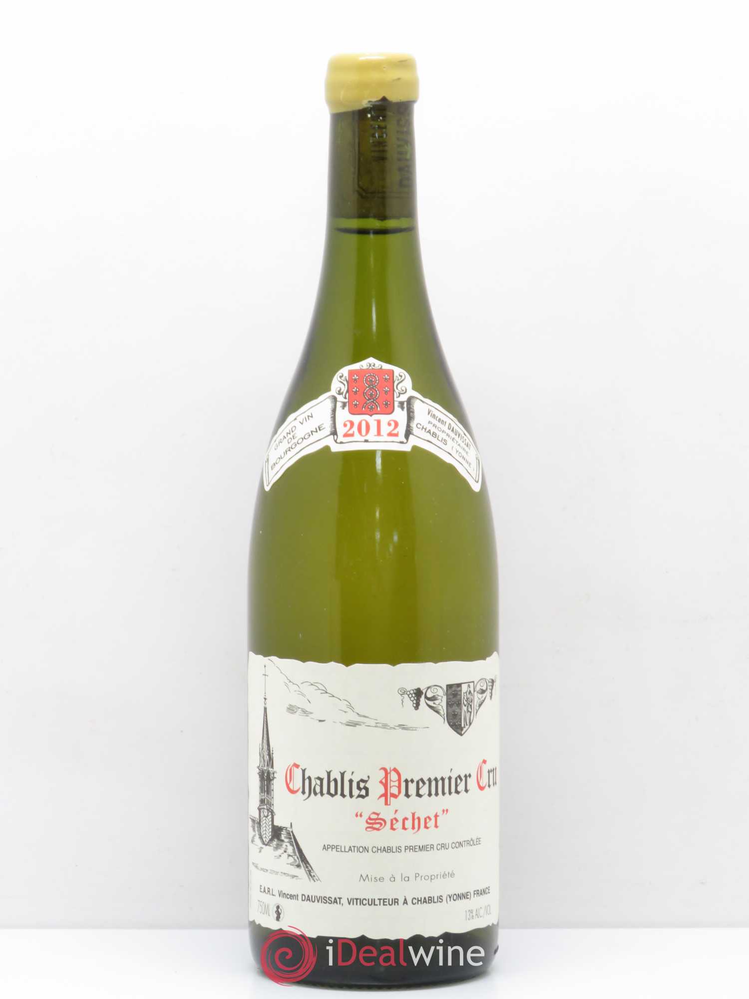 Chablis 1er Cru Séchet Vincent Dauvissat (Domaine) 2012 - Lot de 1 bouteille - 0