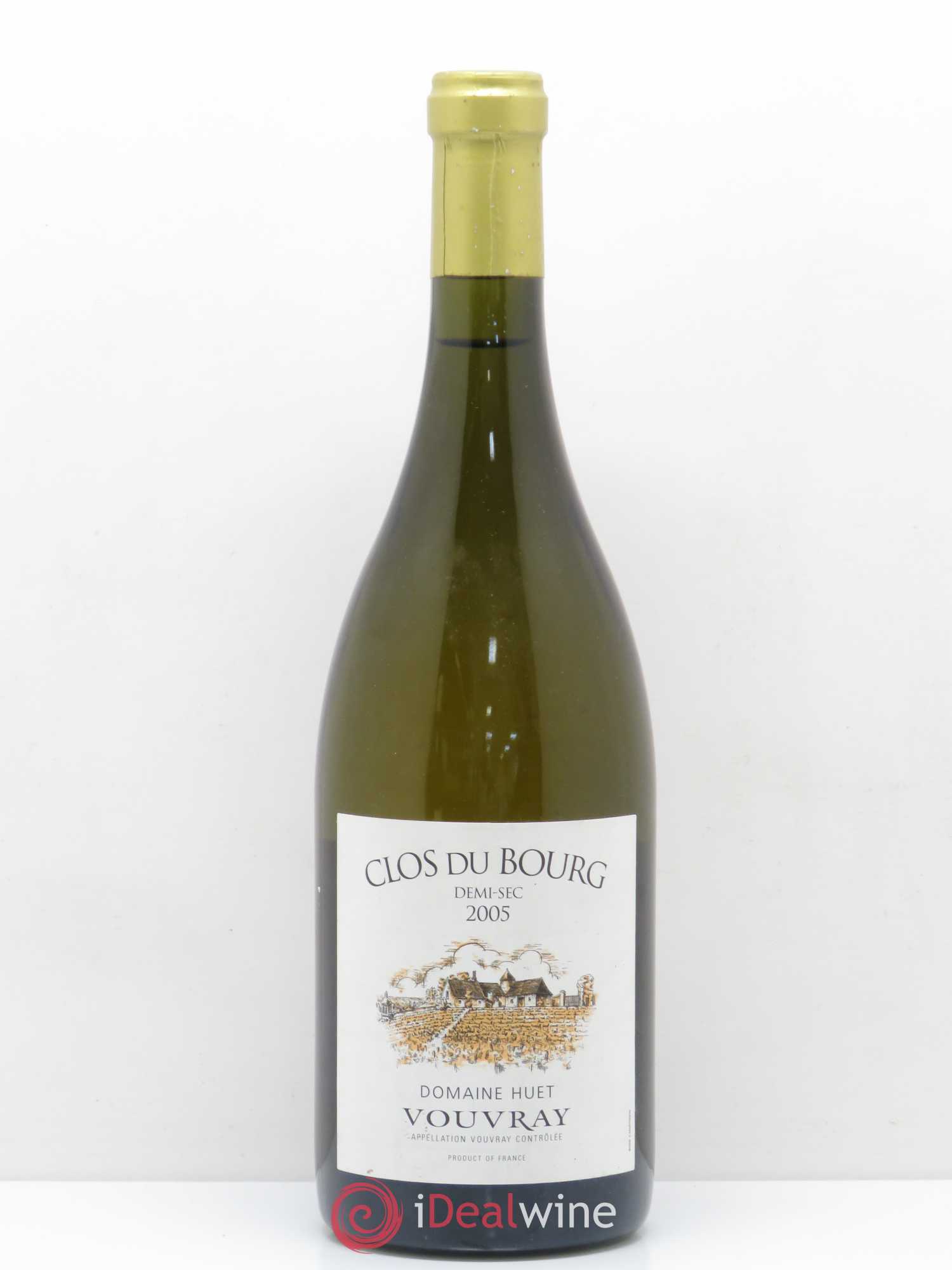 Vouvray Clos du Bourg Demi-Sec Domaine Huet 2005 - Lot de 1 bouteille - 0