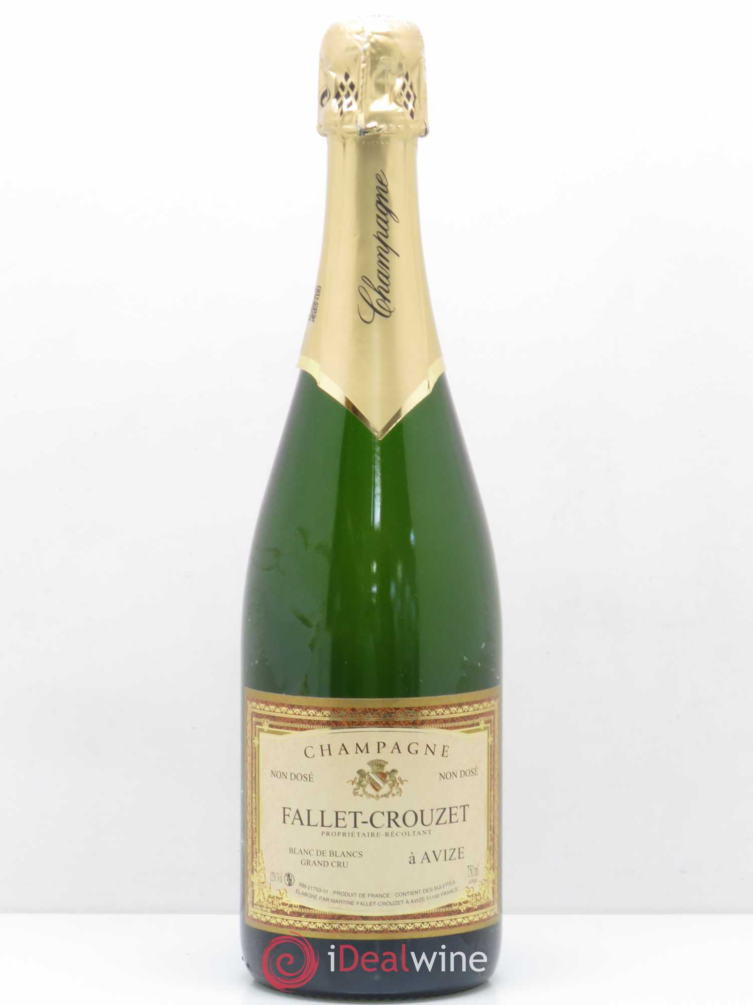 Champagne Blanc de Blancs Grand Cru Non Dosé Maison Fallet Crouzet - Posten von 1 Flasche - 0