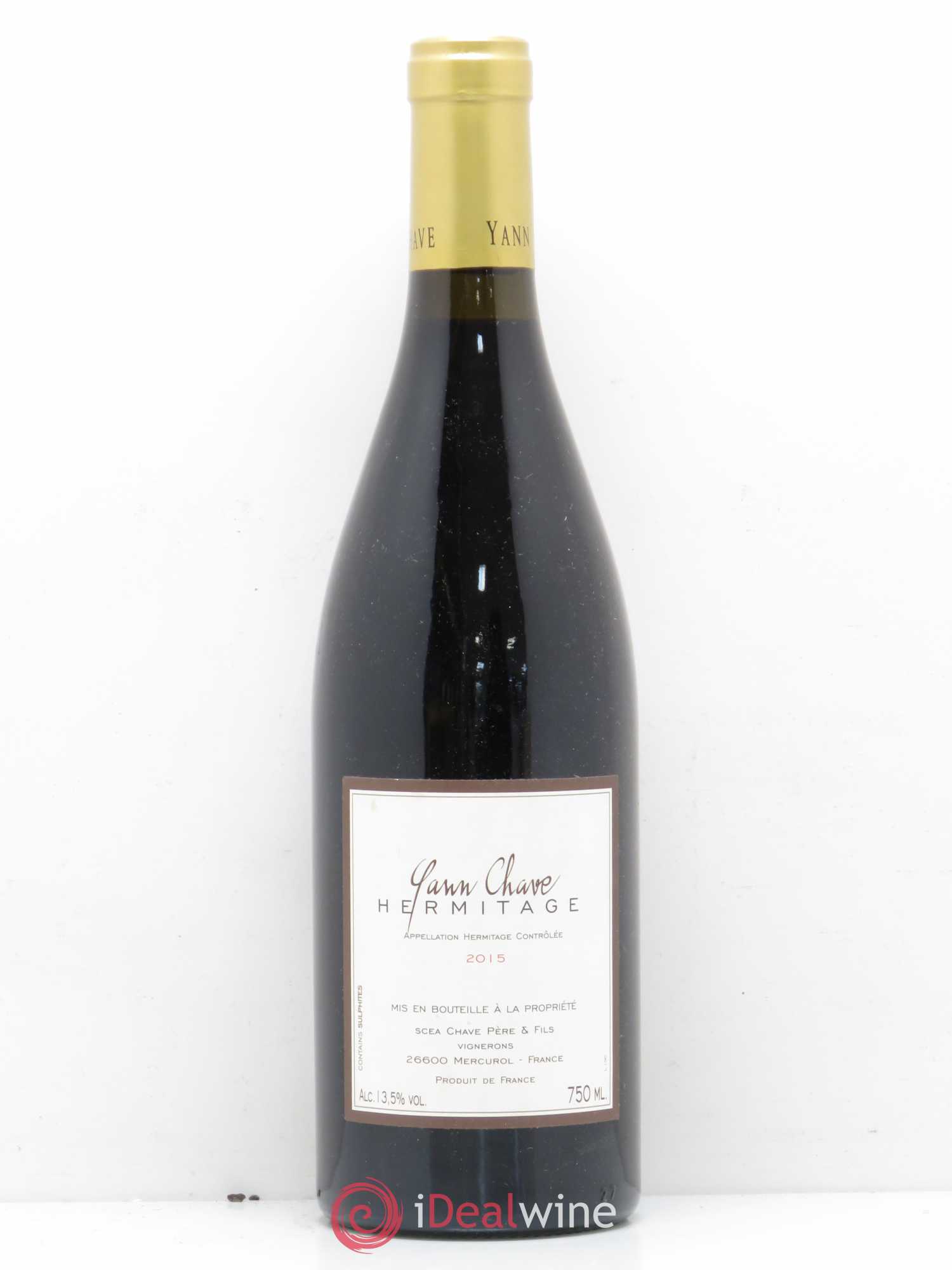 Hermitage Yann Chave 2015 - Lot de 1 bouteille - 0