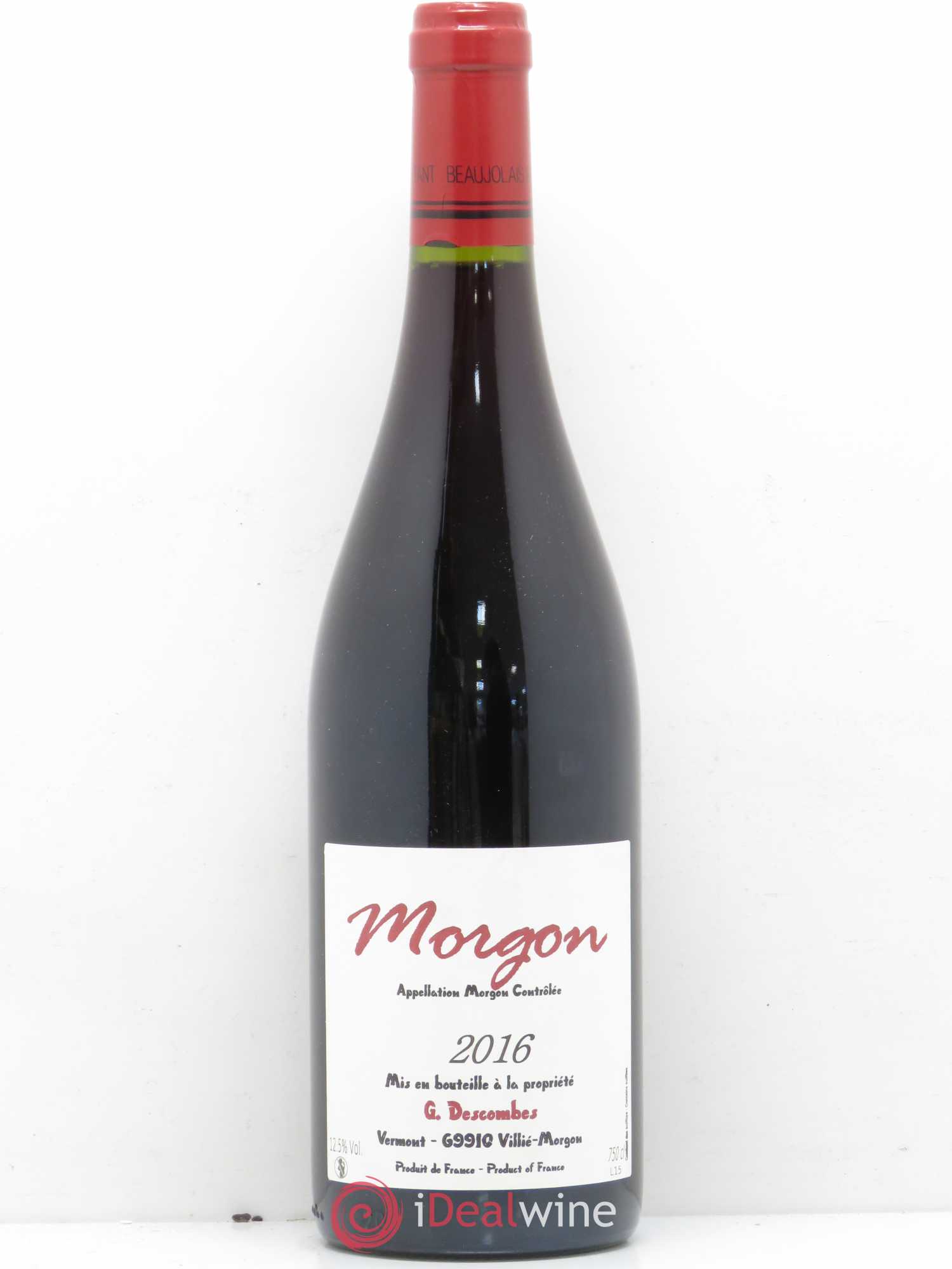 Morgon Georges Descombes (Domaine) 2016 - Lot de 1 bouteille - 0