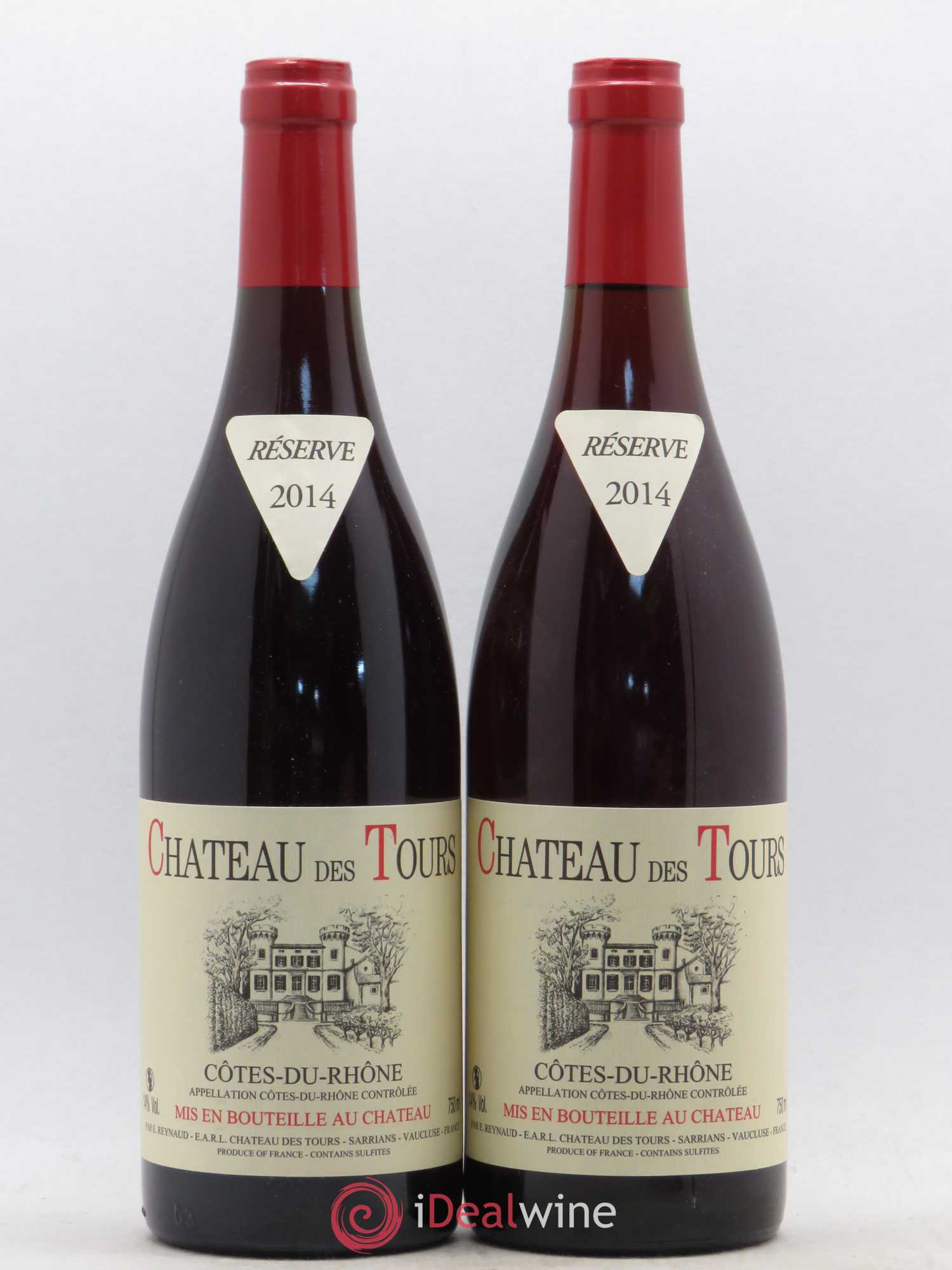 Côtes-du-Rhône Château des Tours Emmanuel Reynaud 2014 - Lot de 2 bouteilles - 0