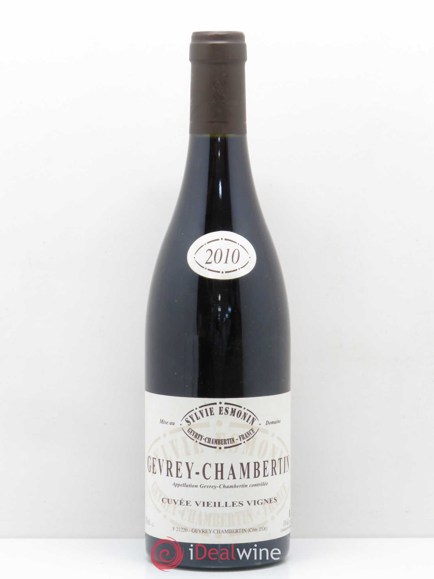 Gevrey-Chambertin Vieilles Vignes Sylvie Esmonin 2010 - Lot de 1 bouteille - 0