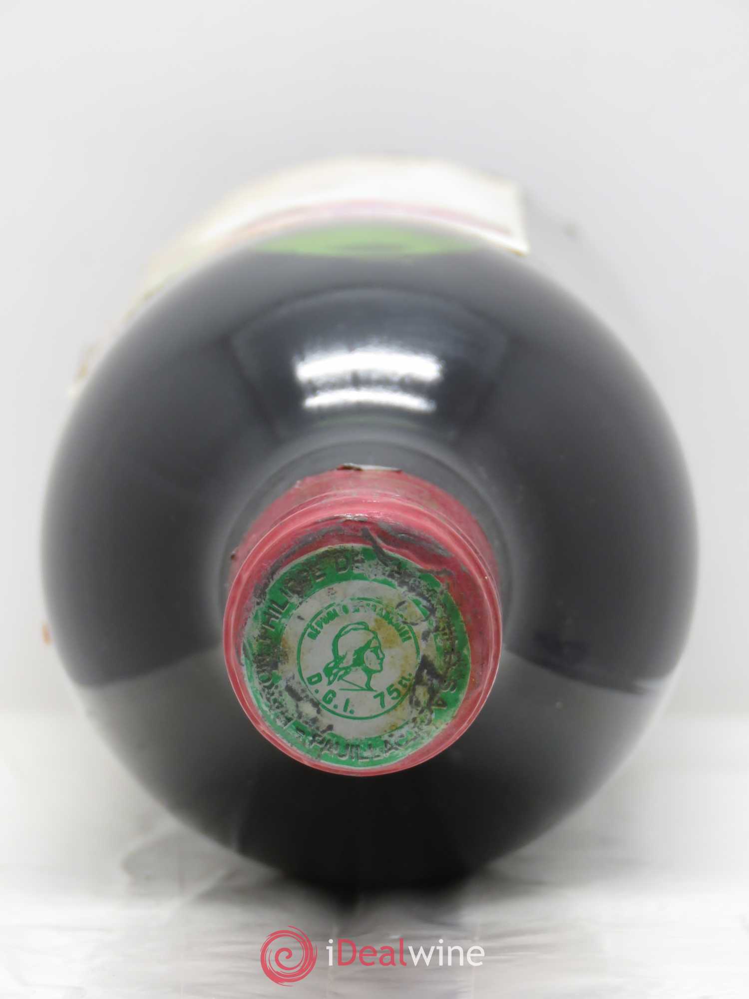 Château Mouton Rothschild 1er Grand Cru Classé 1975 - Lot de 1 bouteille - 1