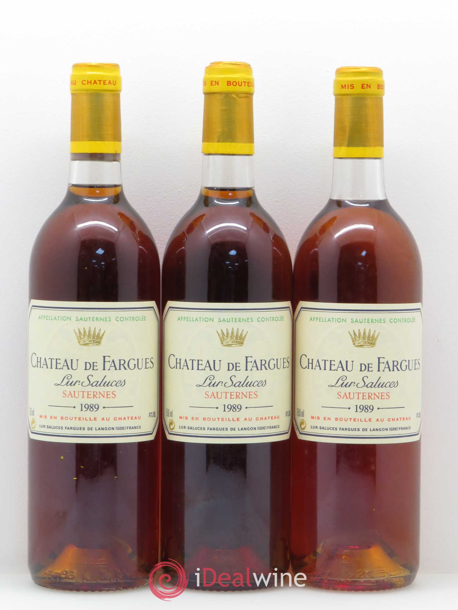 Château de Fargues 1989 - Lotto di 6 bottiglie - 1