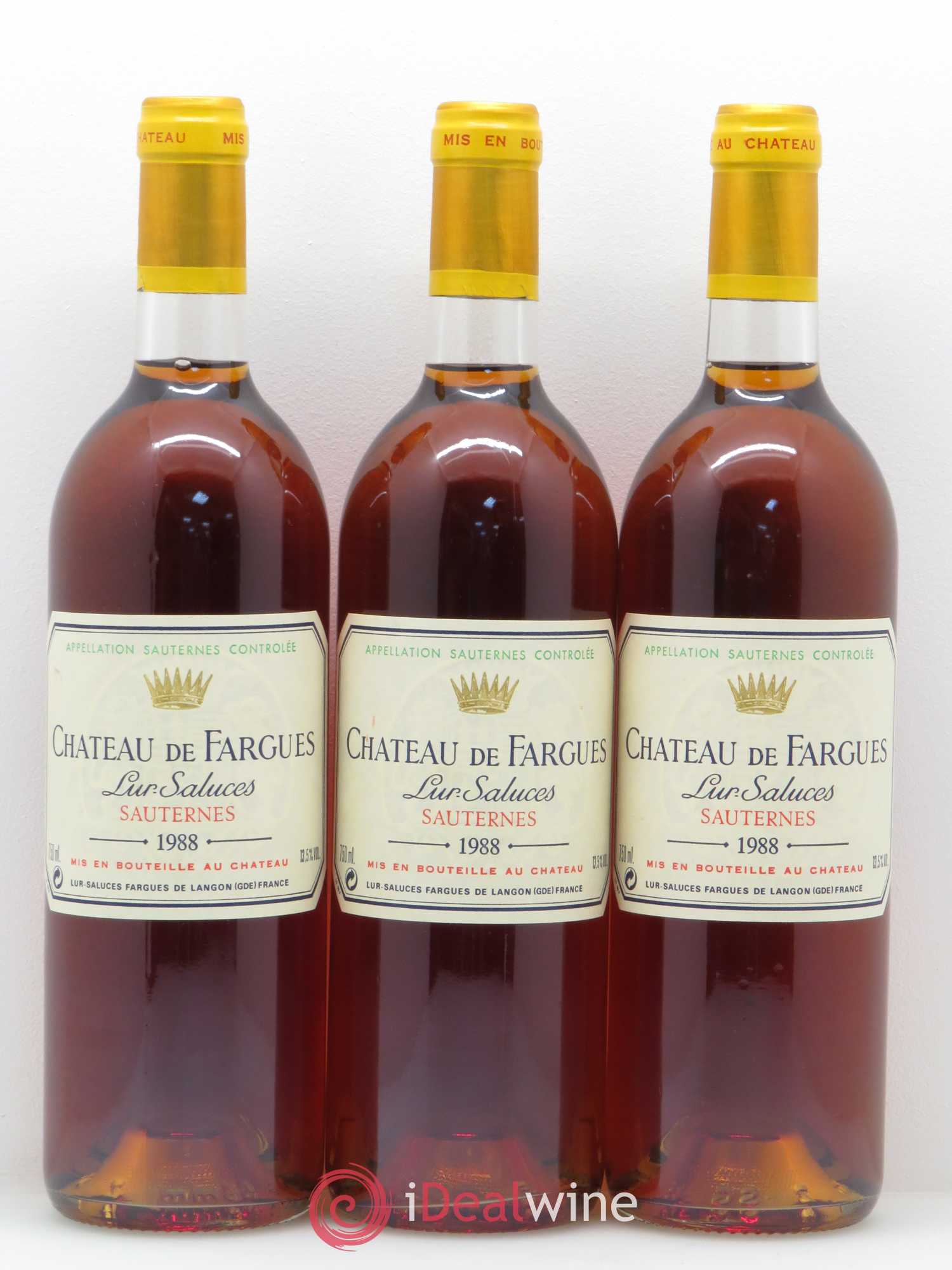 Château de Fargues 1988 - Lot de 12 bouteilles - 3