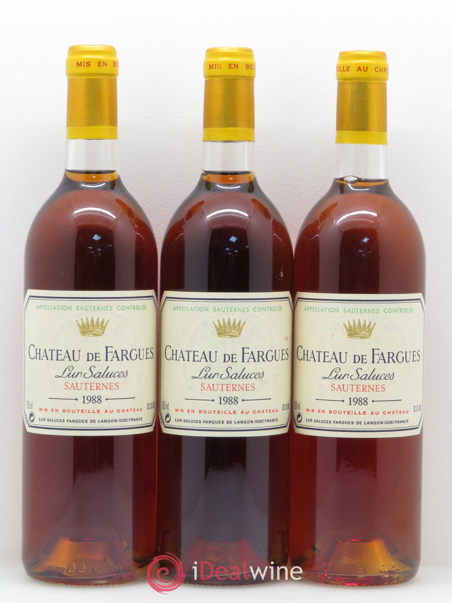 Château de Fargues 1988 - Lot de 12 bouteilles - 4