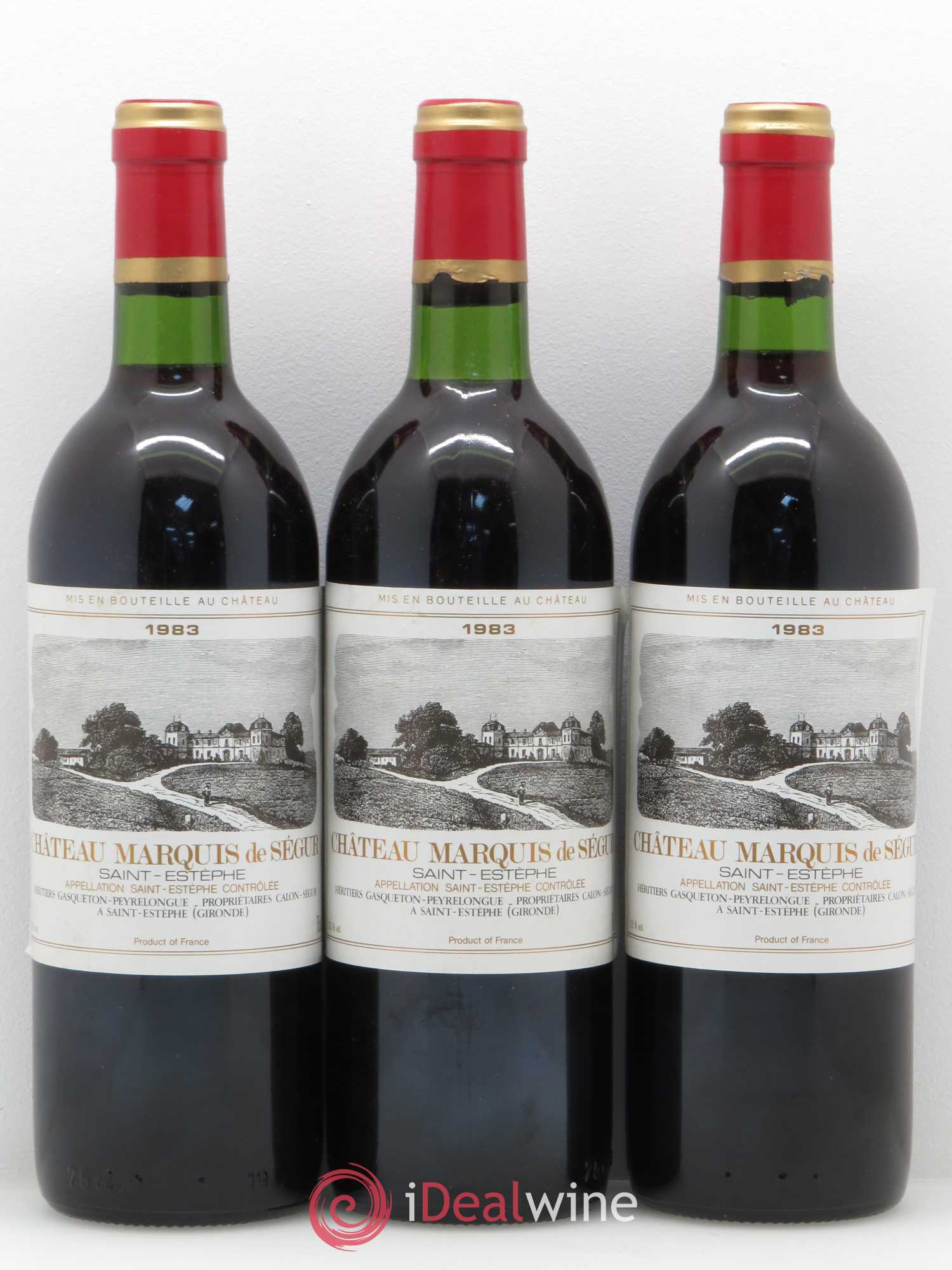 Saint-Estèphe Le Marquis de Segur 1983 - Posten von 12 Flaschen - 4