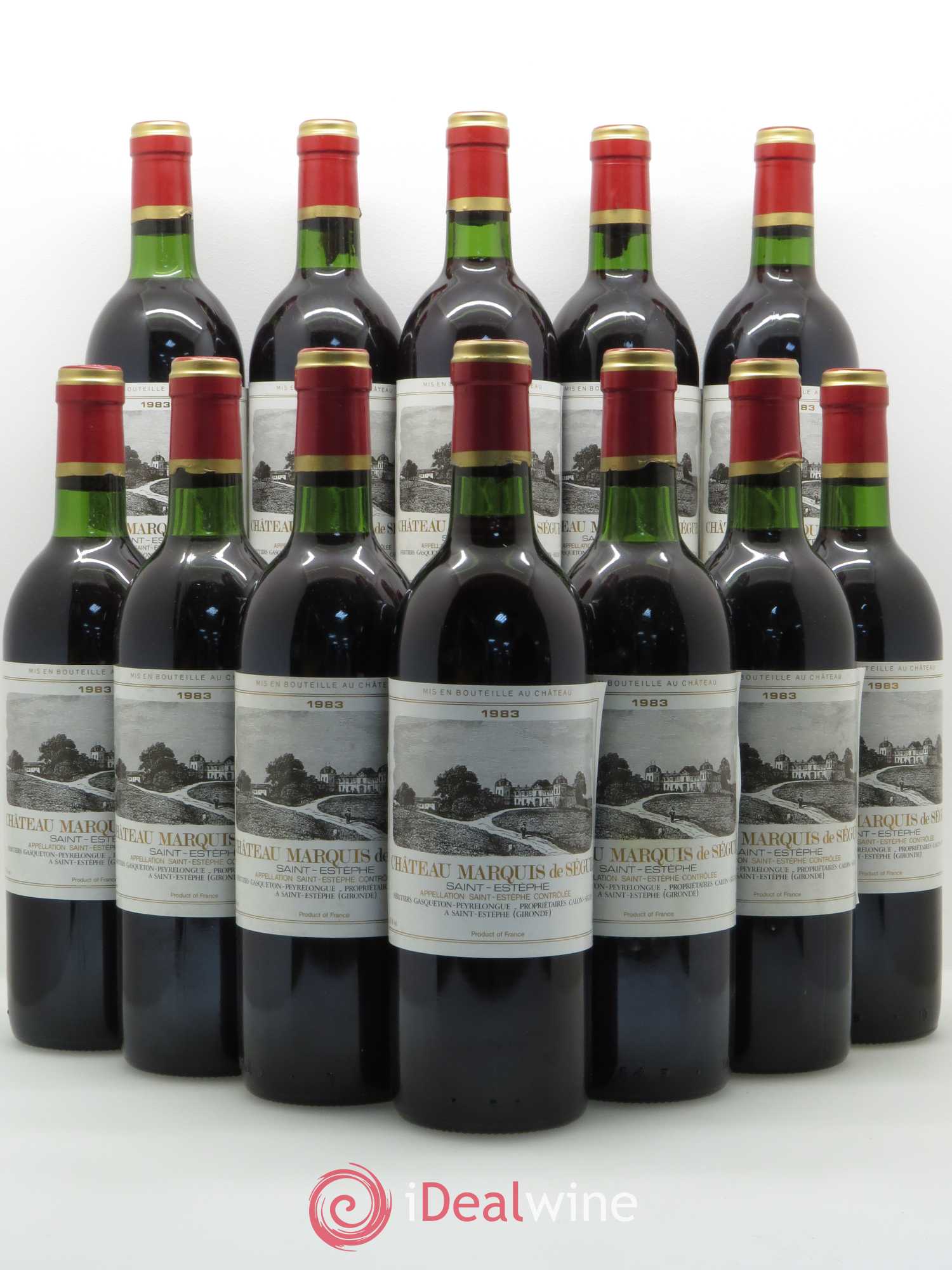 Saint-Estèphe Le Marquis de Segur 1983 - Posten von 12 Flaschen - 0
