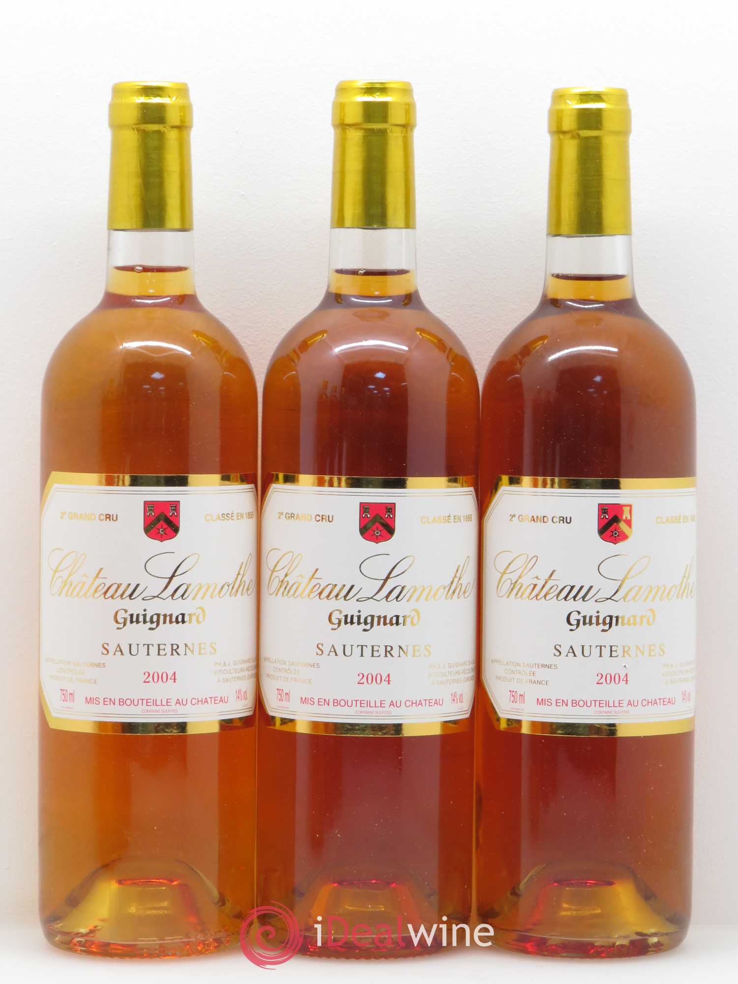 Château Lamothe 2ème Grand Cru Classé guignard 2004 - Lotto di 12 bottiglie - 2