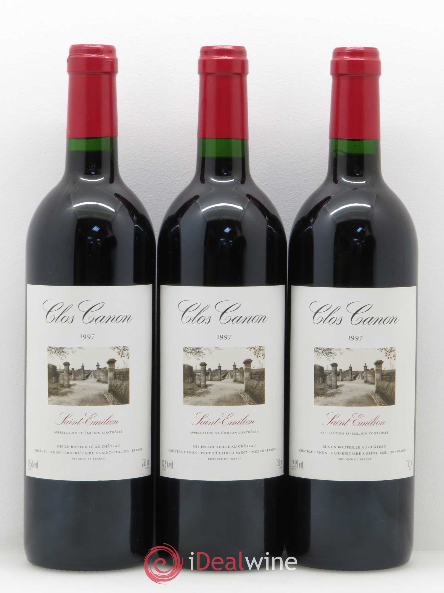 Saint-Émilion Clos Canon de Chateau Canon 1997 - Posten von 12 Flaschen - 3