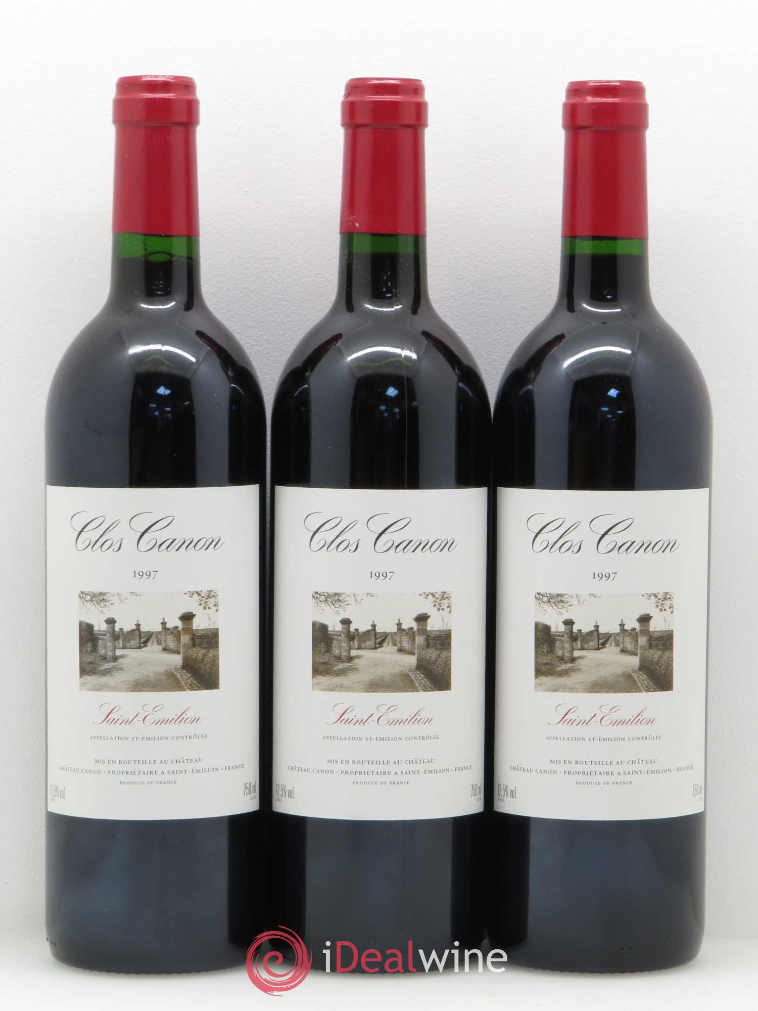 Saint-Émilion Clos Canon de Chateau Canon 1997 - Posten von 12 Flaschen - 4
