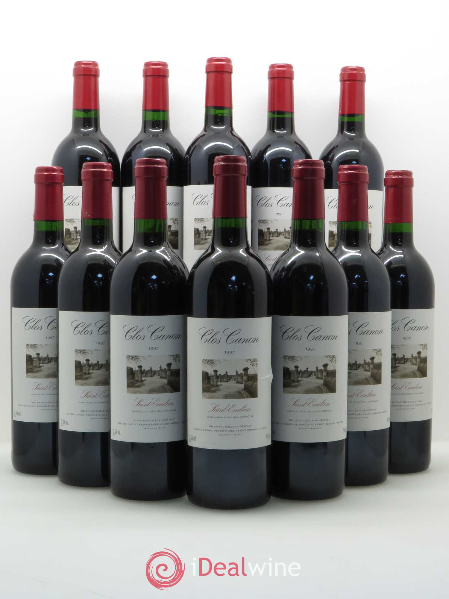 Saint-Émilion Clos Canon de Chateau Canon 1997 - Posten von 12 Flaschen - 0